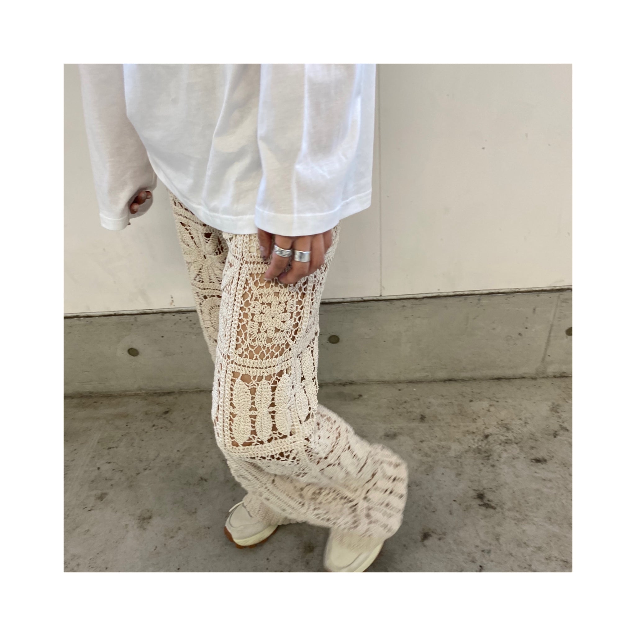 vintage flowernetpants