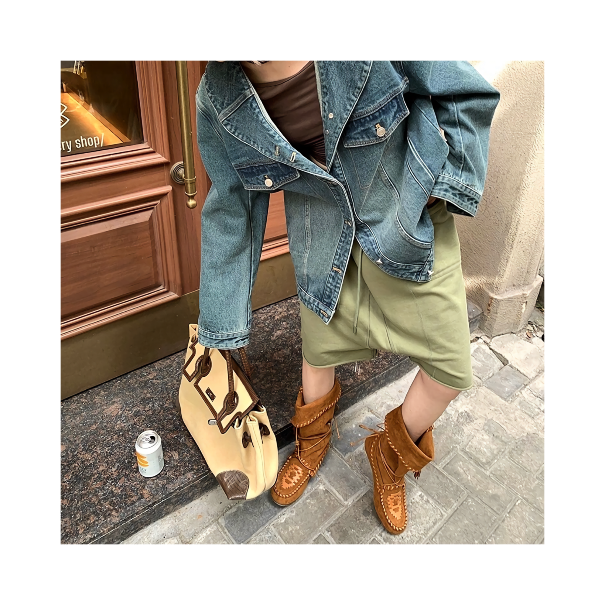 loose carghalf pants