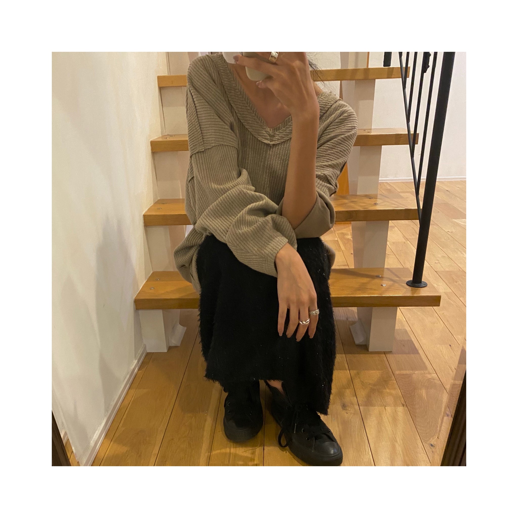 glitter knitskirt