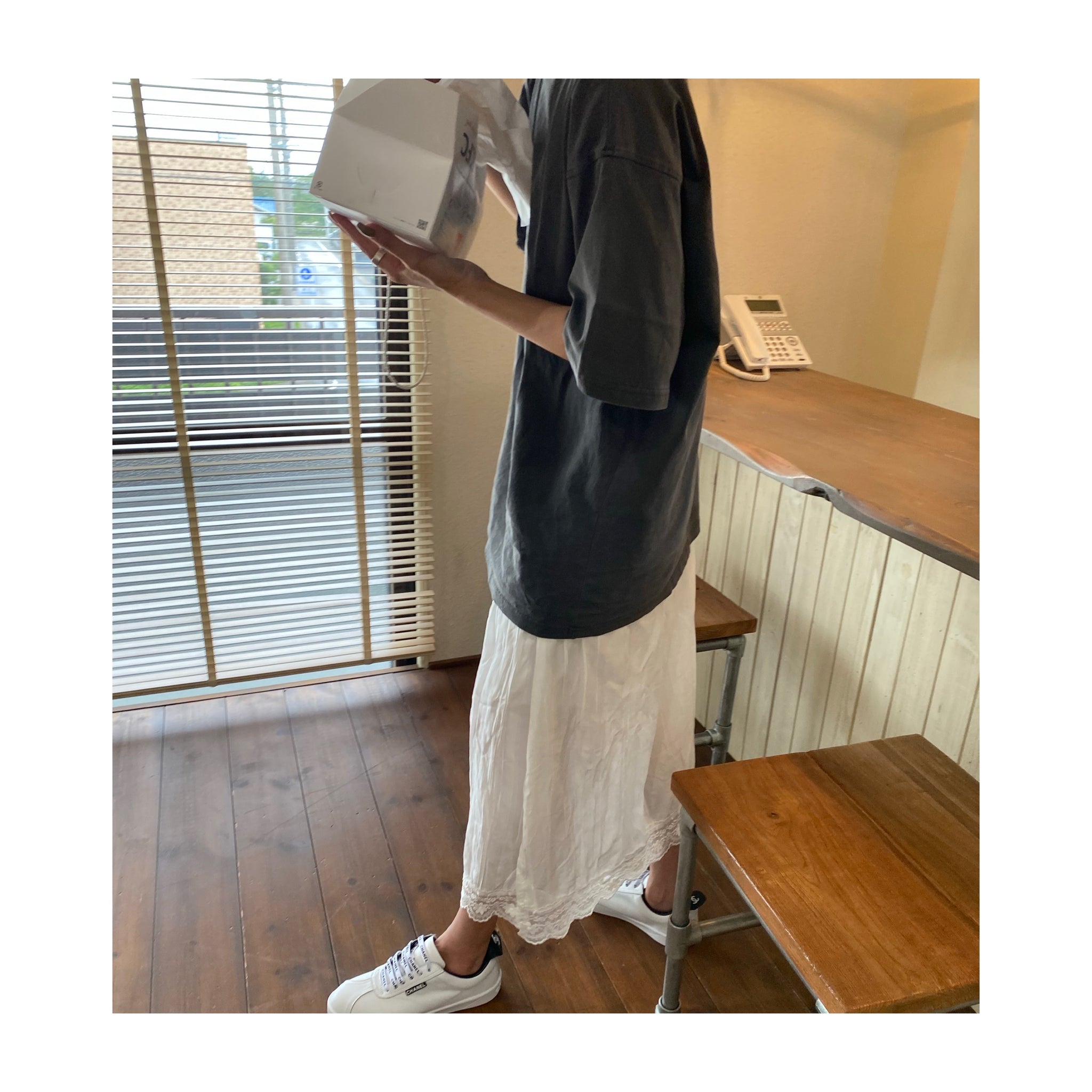 .lace long ONE PIECE