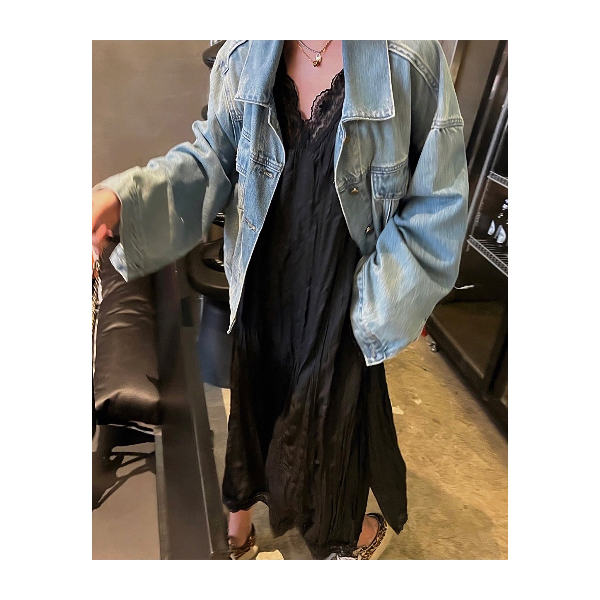 .lace long ONE PIECE