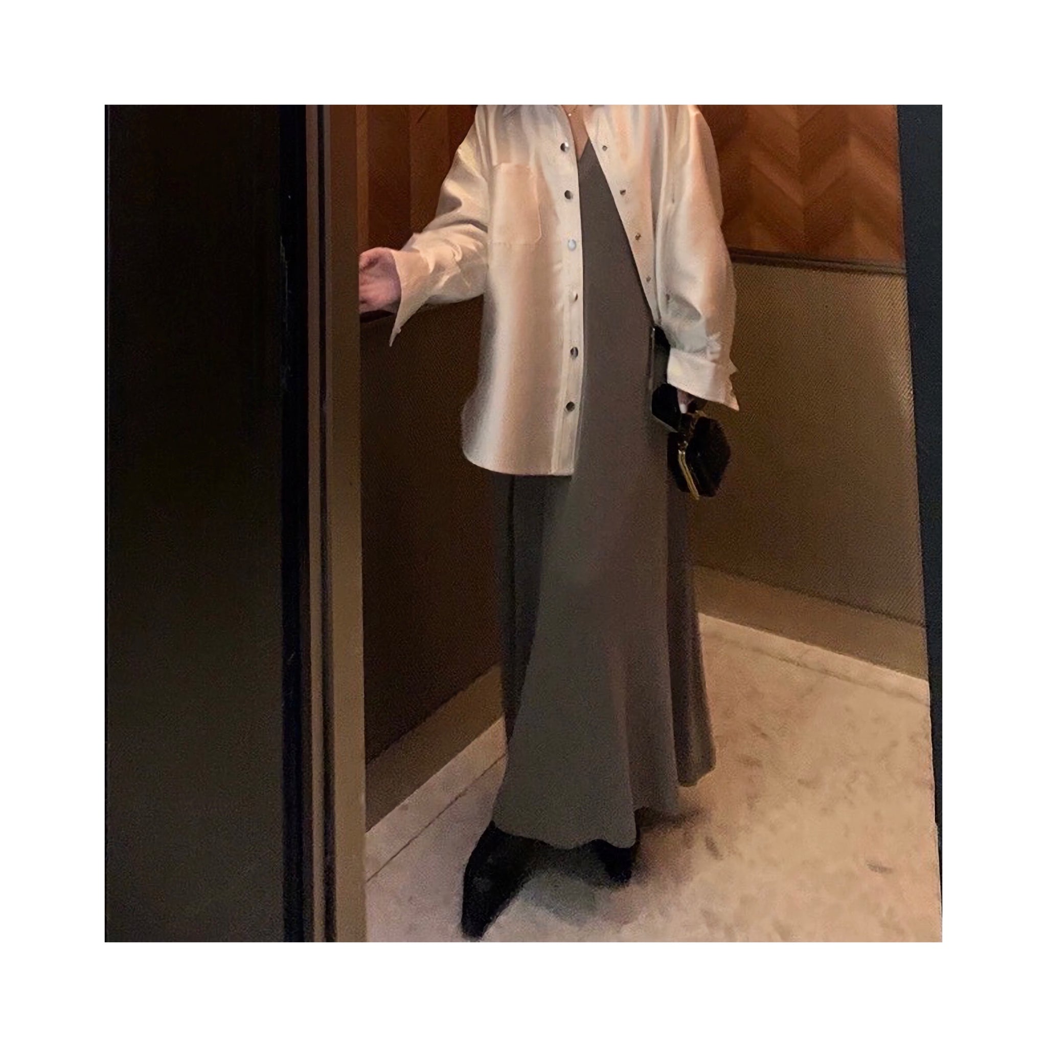 Vneck loose ONE PIECE