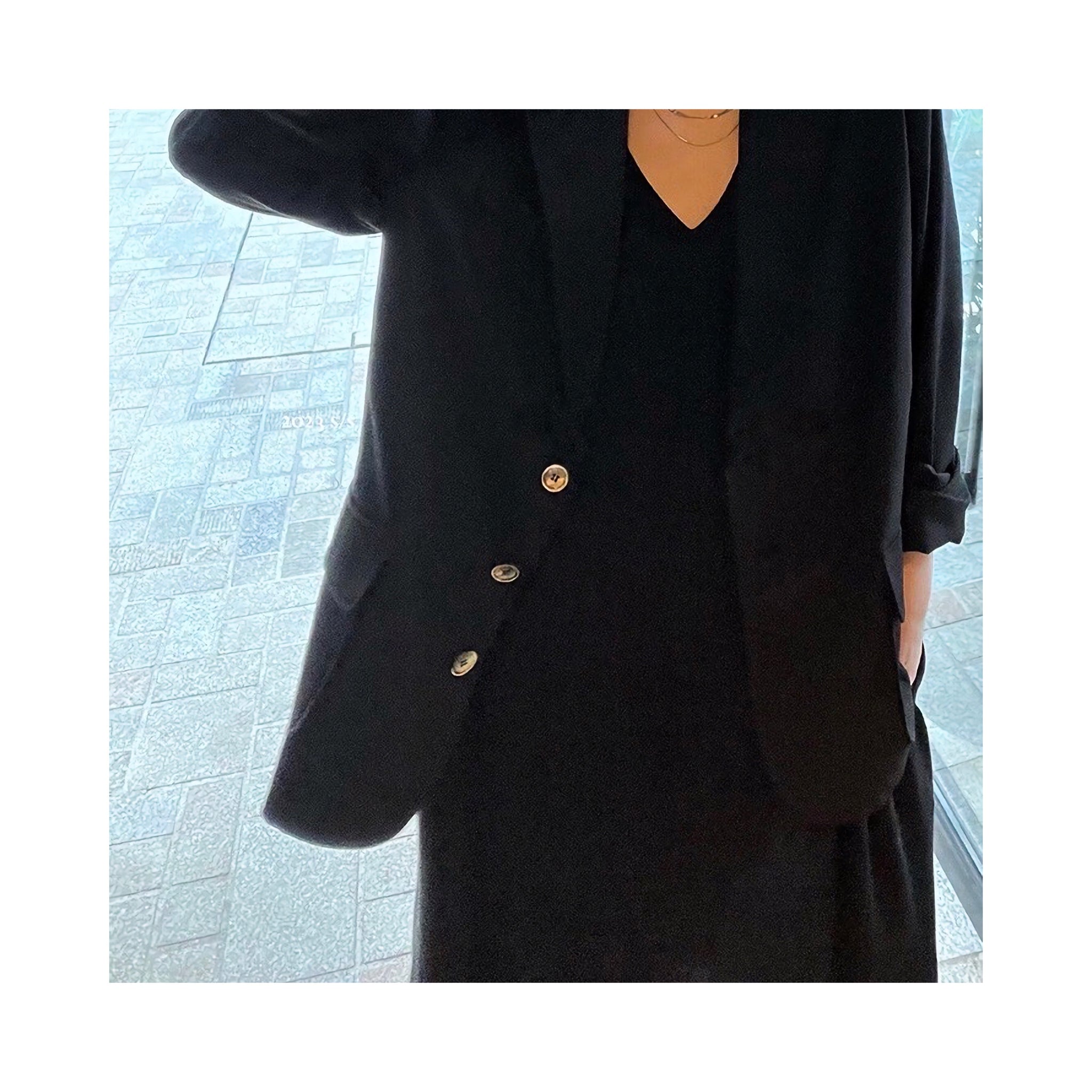 Vneck loose ONE PIECE