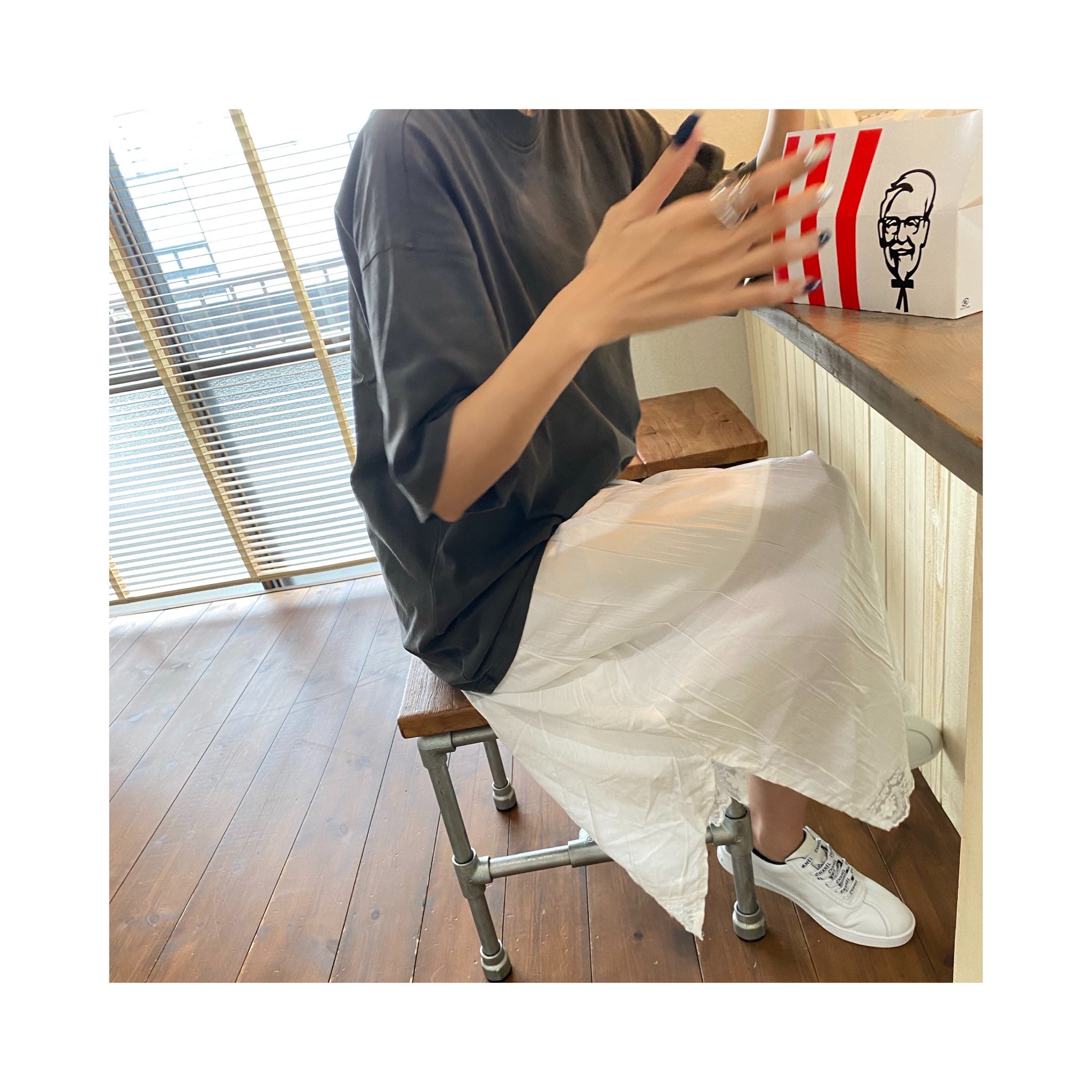 .lace long ONE PIECE