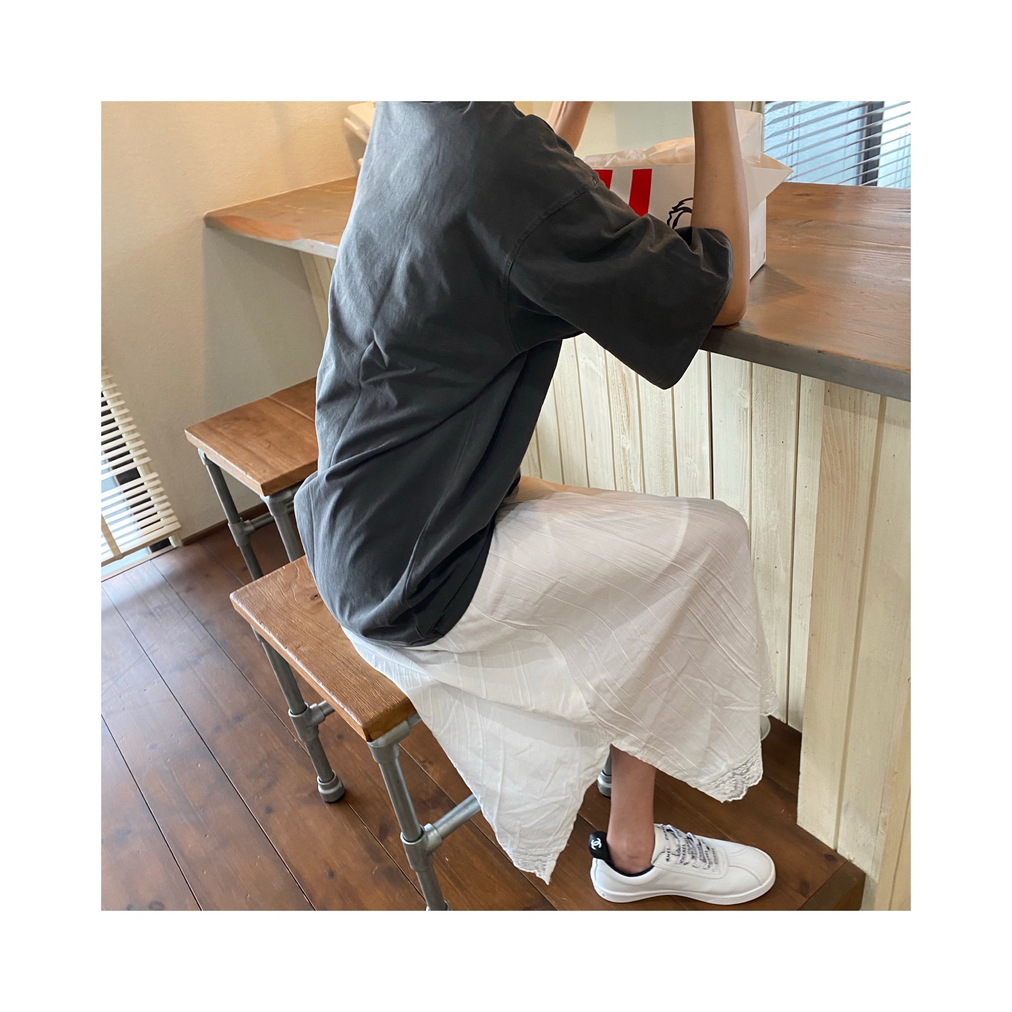 .lace long ONE PIECE