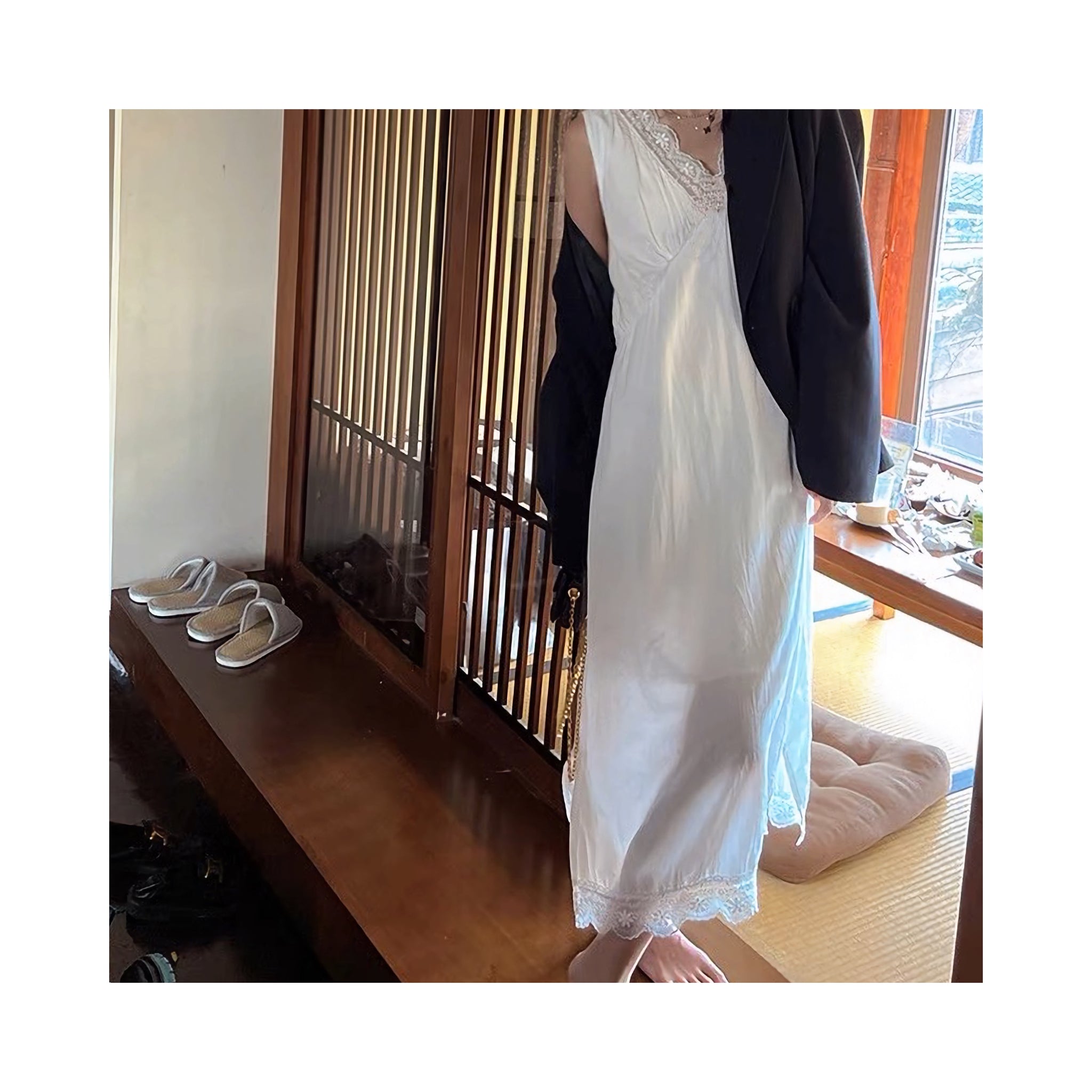 .lace long ONE PIECE