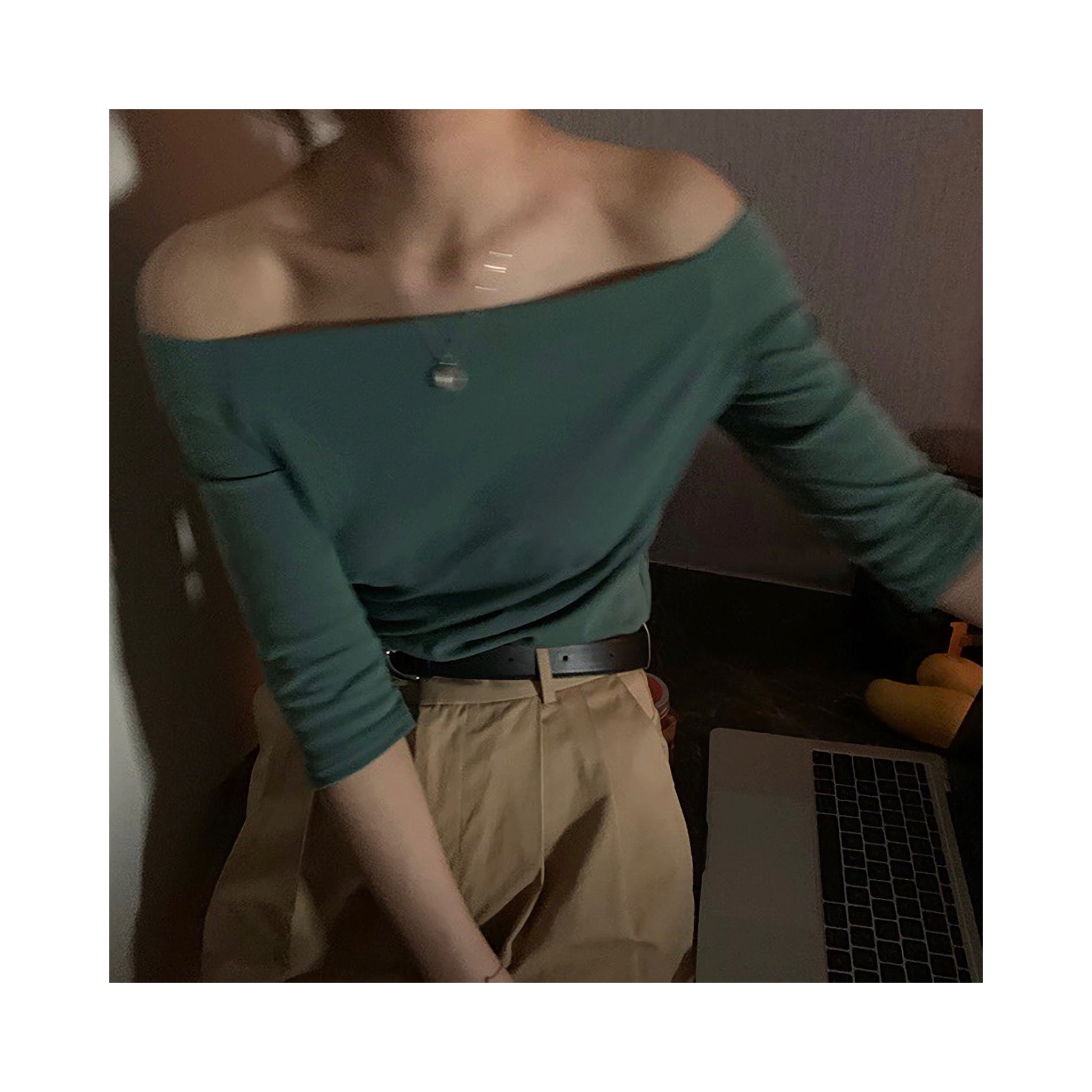 .cut offshoulder tops