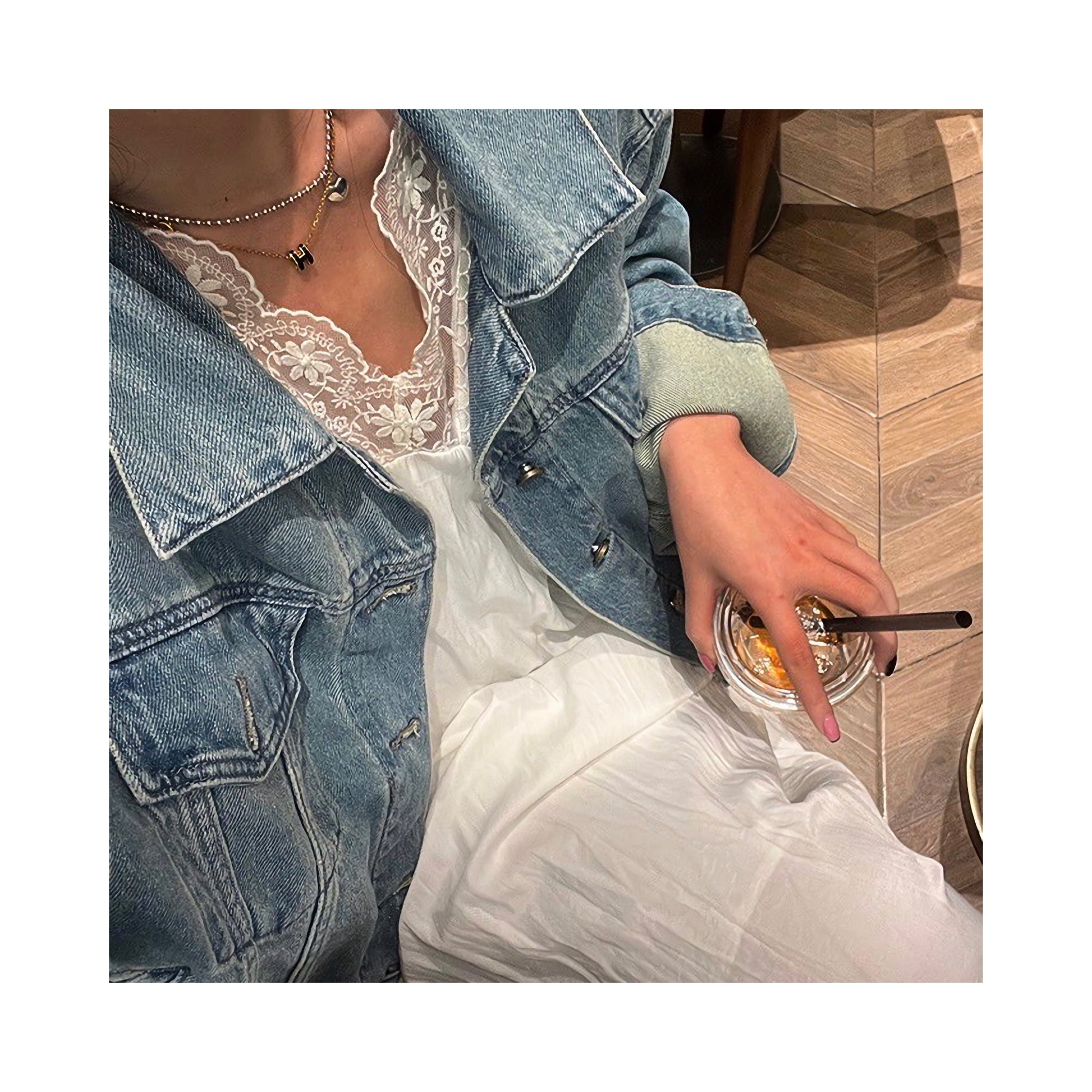 .lace long ONE PIECE