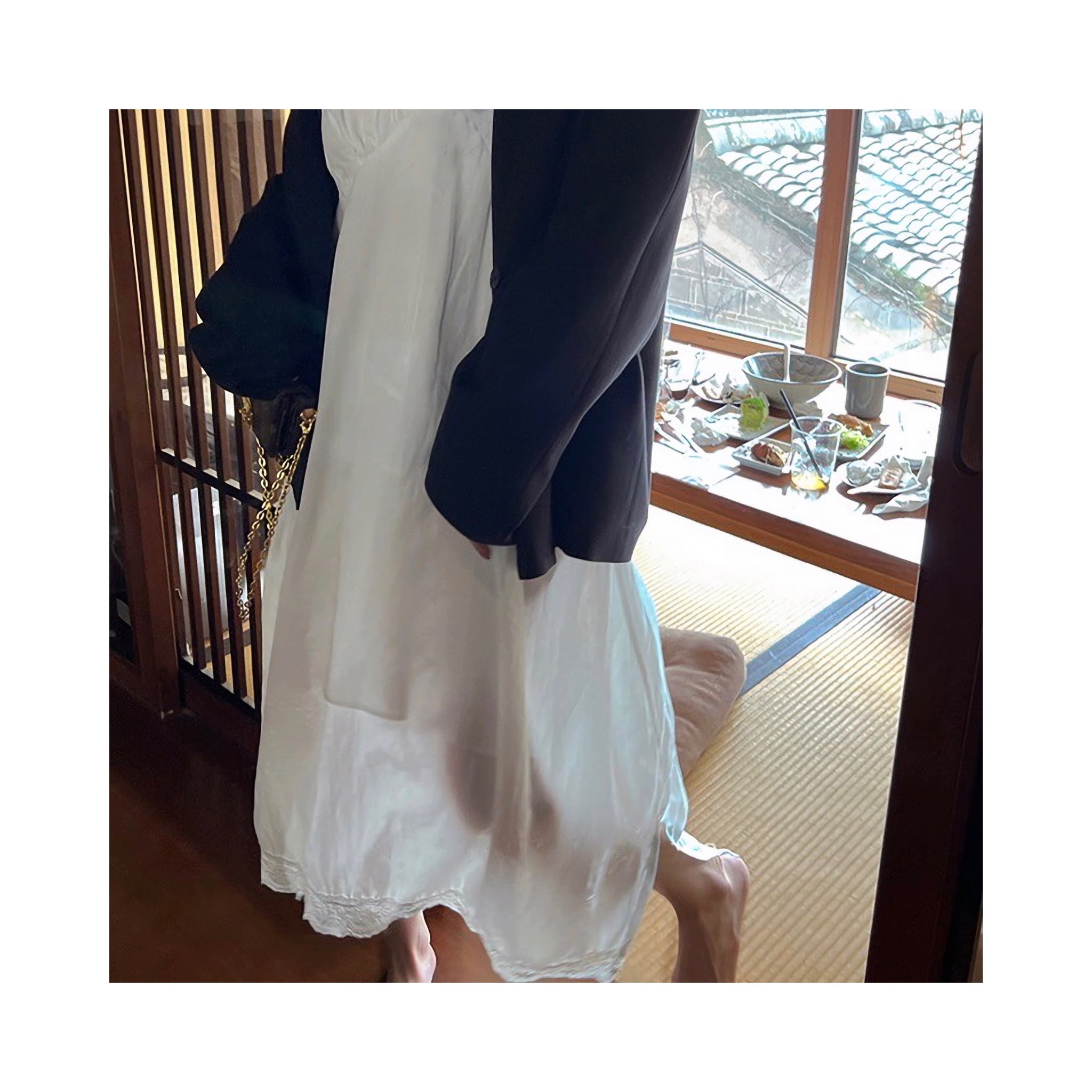 .lace long ONE PIECE