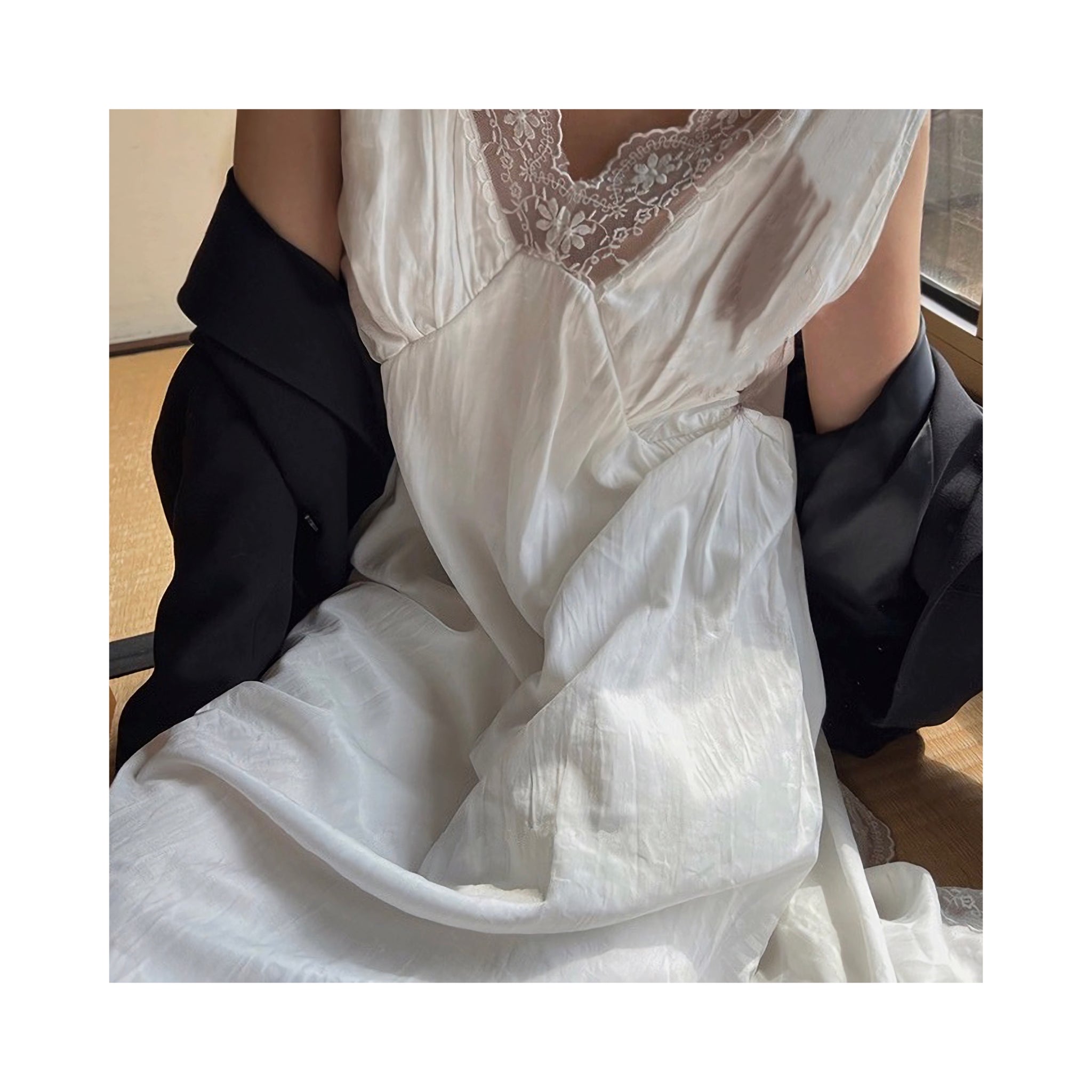 .lace long ONE PIECE