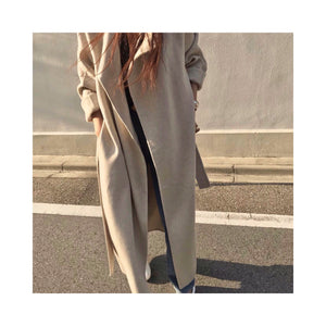 beige oatmeal handmade coat