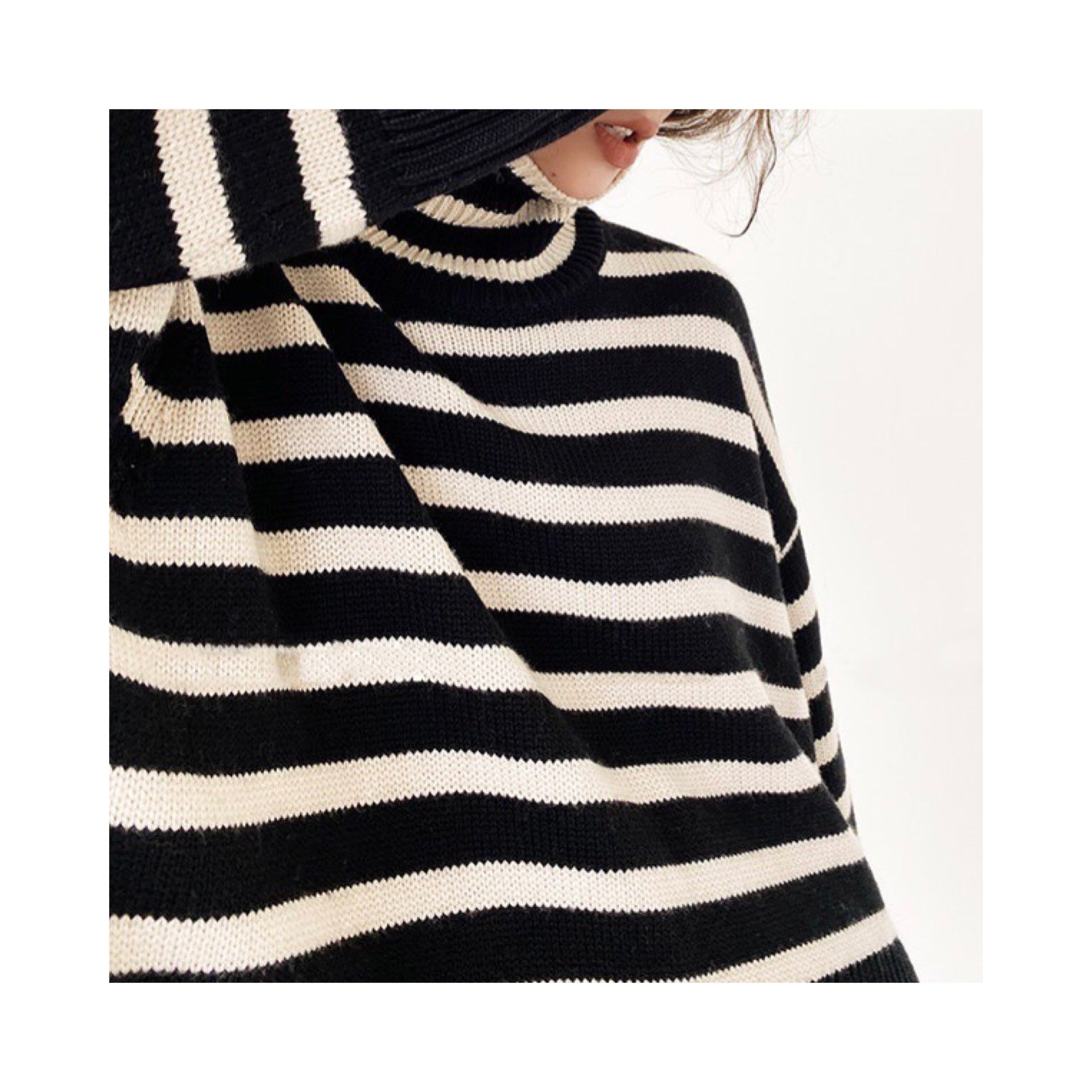 border stripe knit
