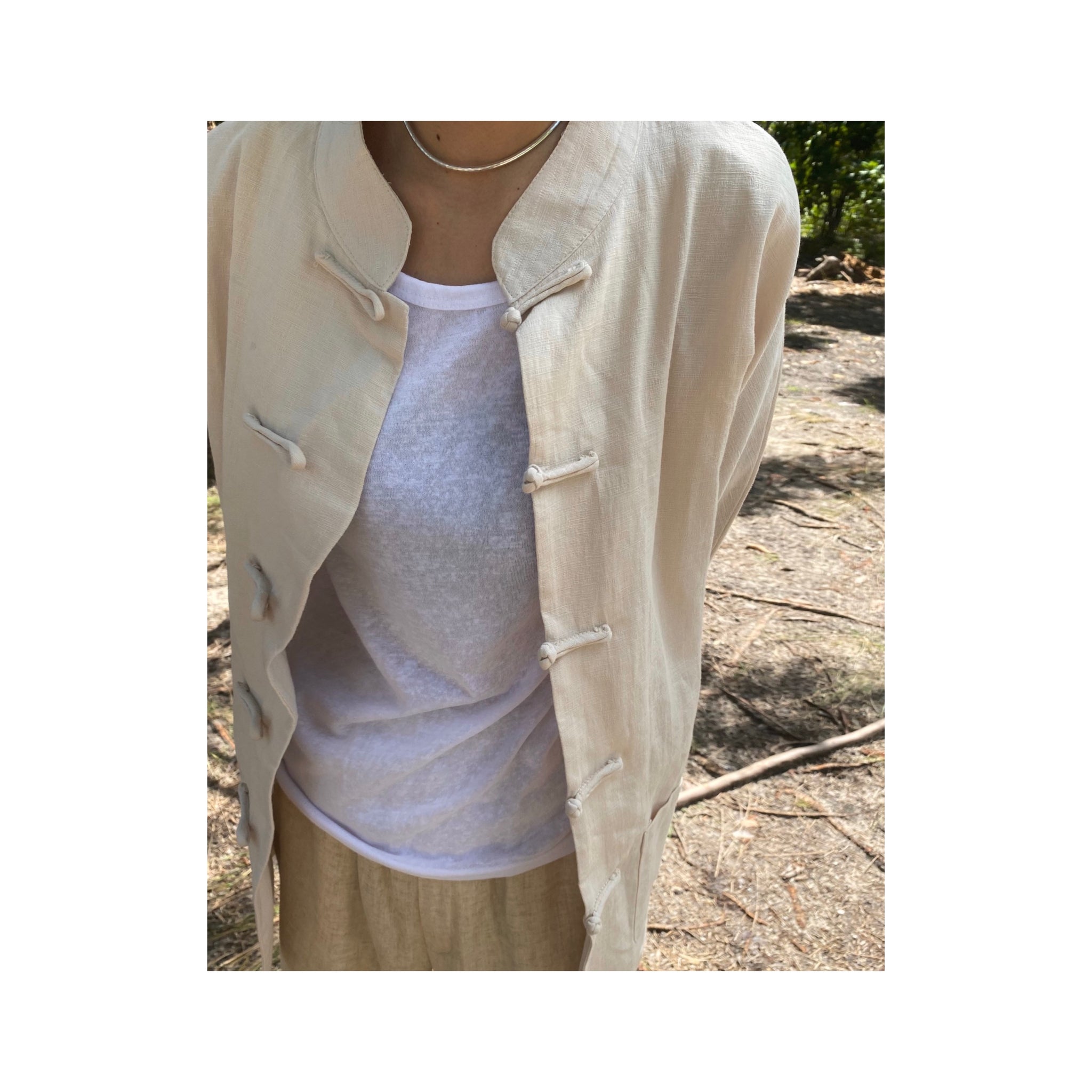 .linen china shirtout