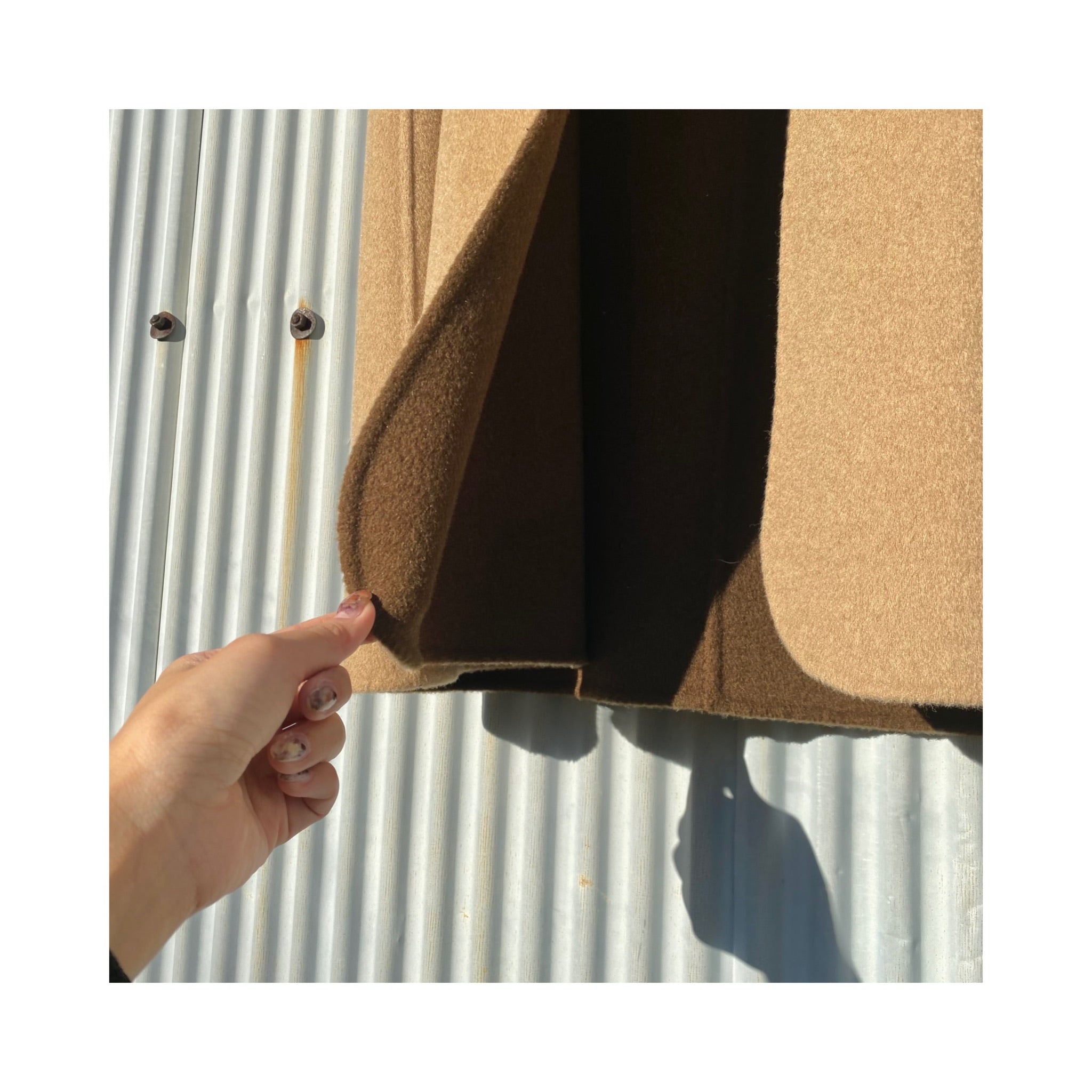 long reversible wool handmade coat