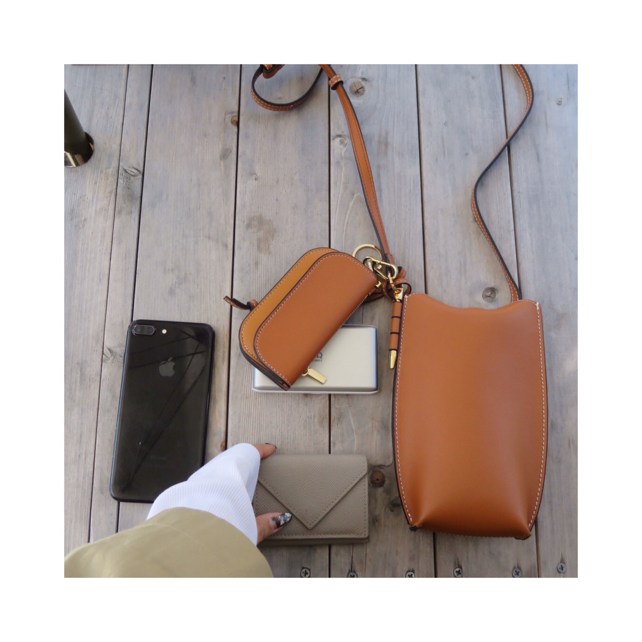 real leather miniwallet case