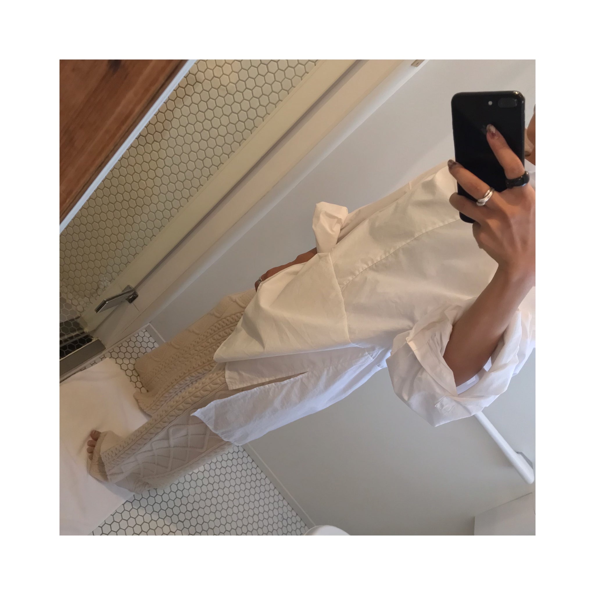 wool cable knit pants