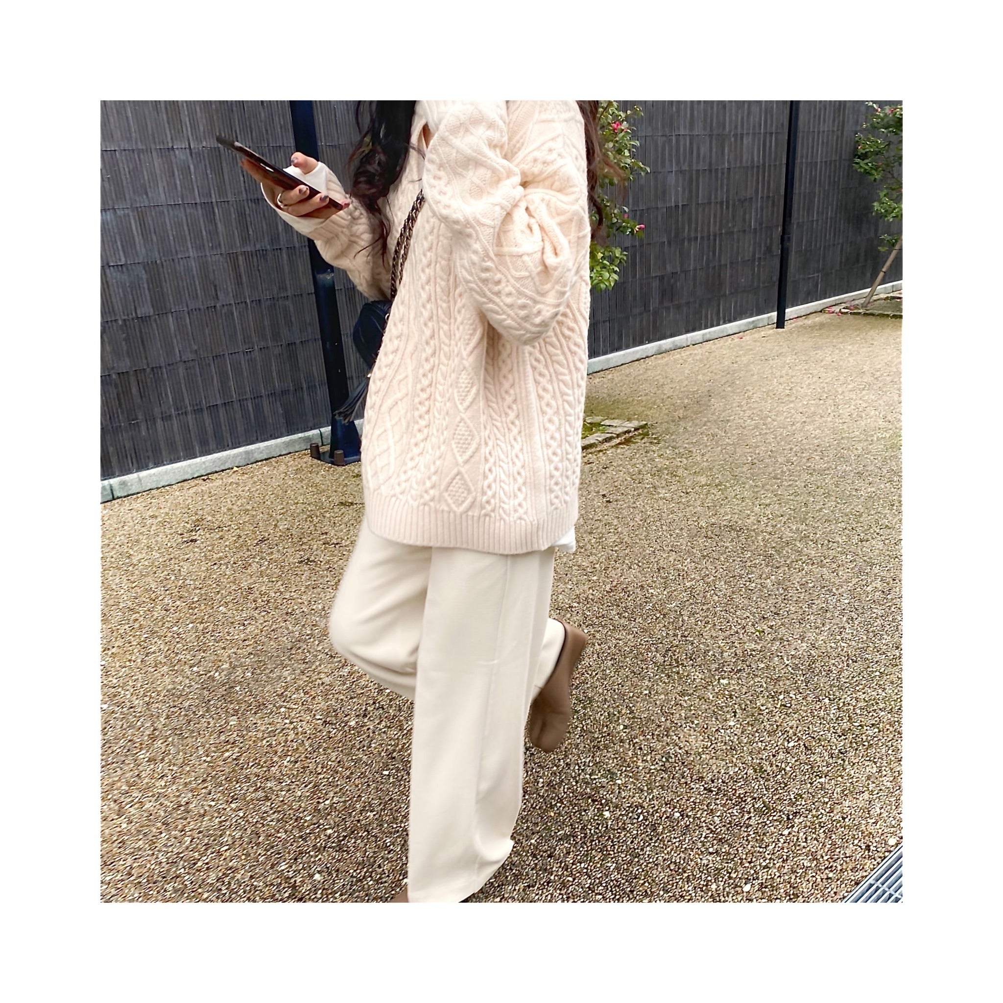 ALAIN laceup woolknit