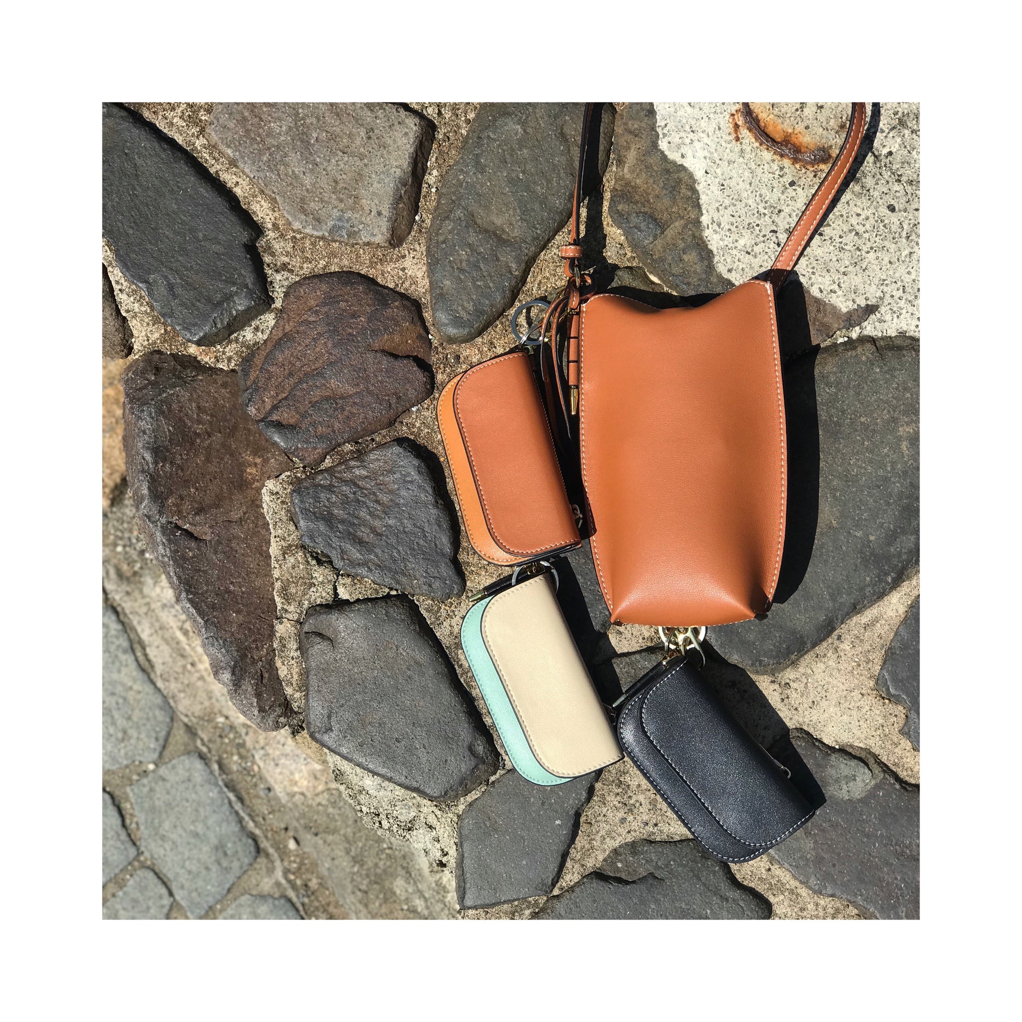 real leather miniwallet case