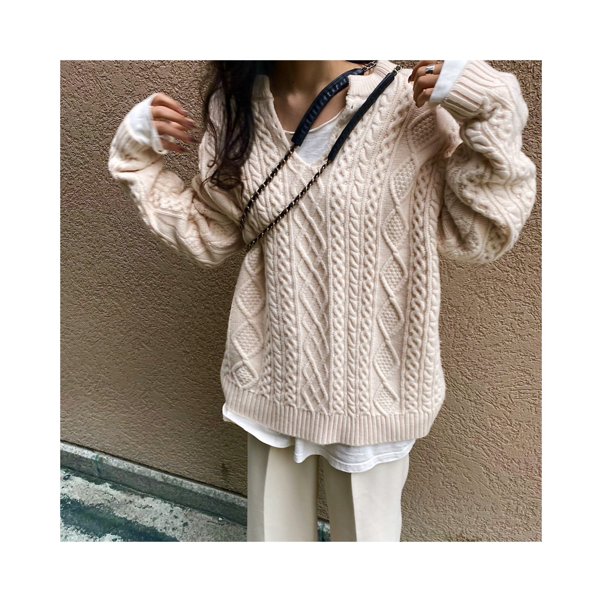 ALAIN laceup woolknit