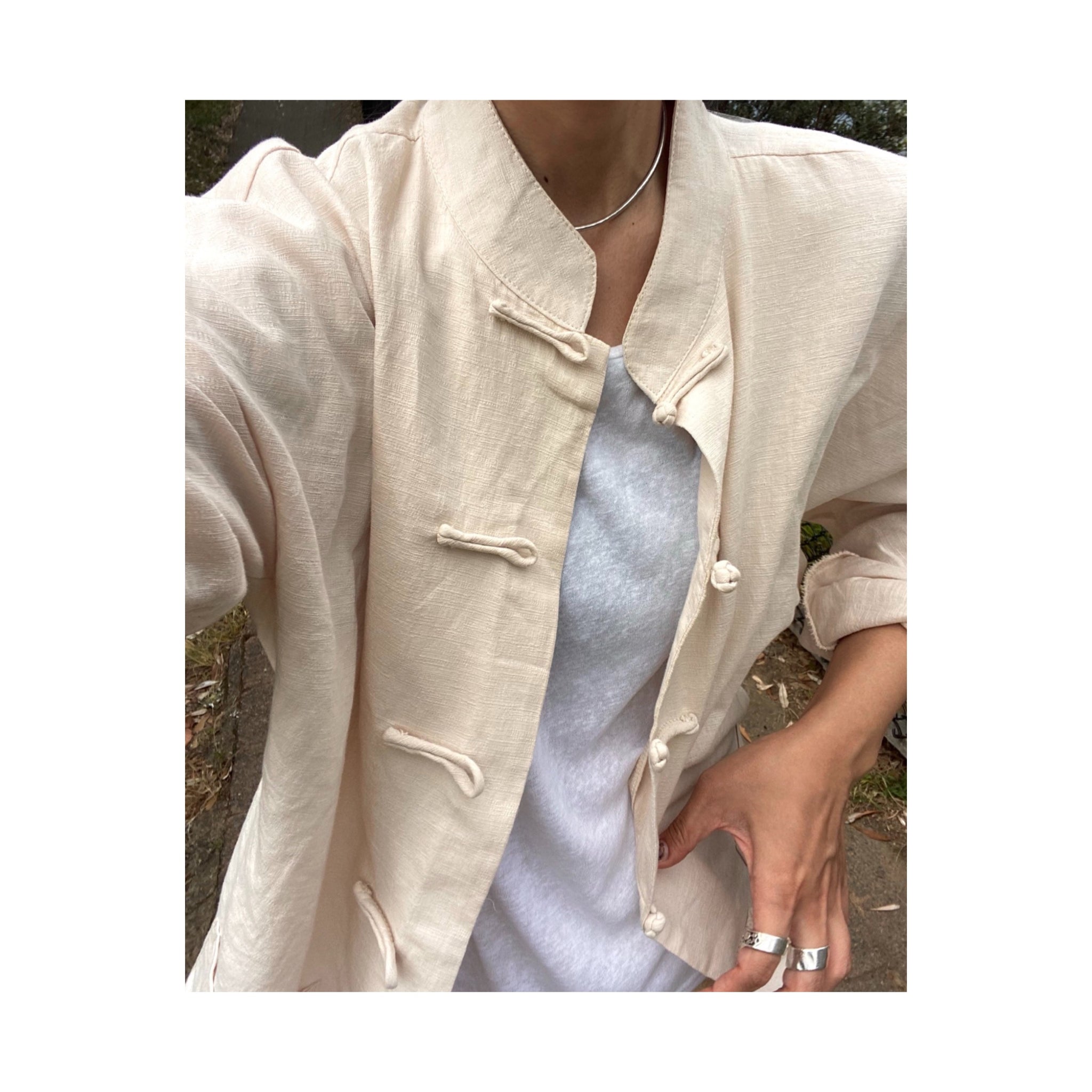 .linen china shirtout