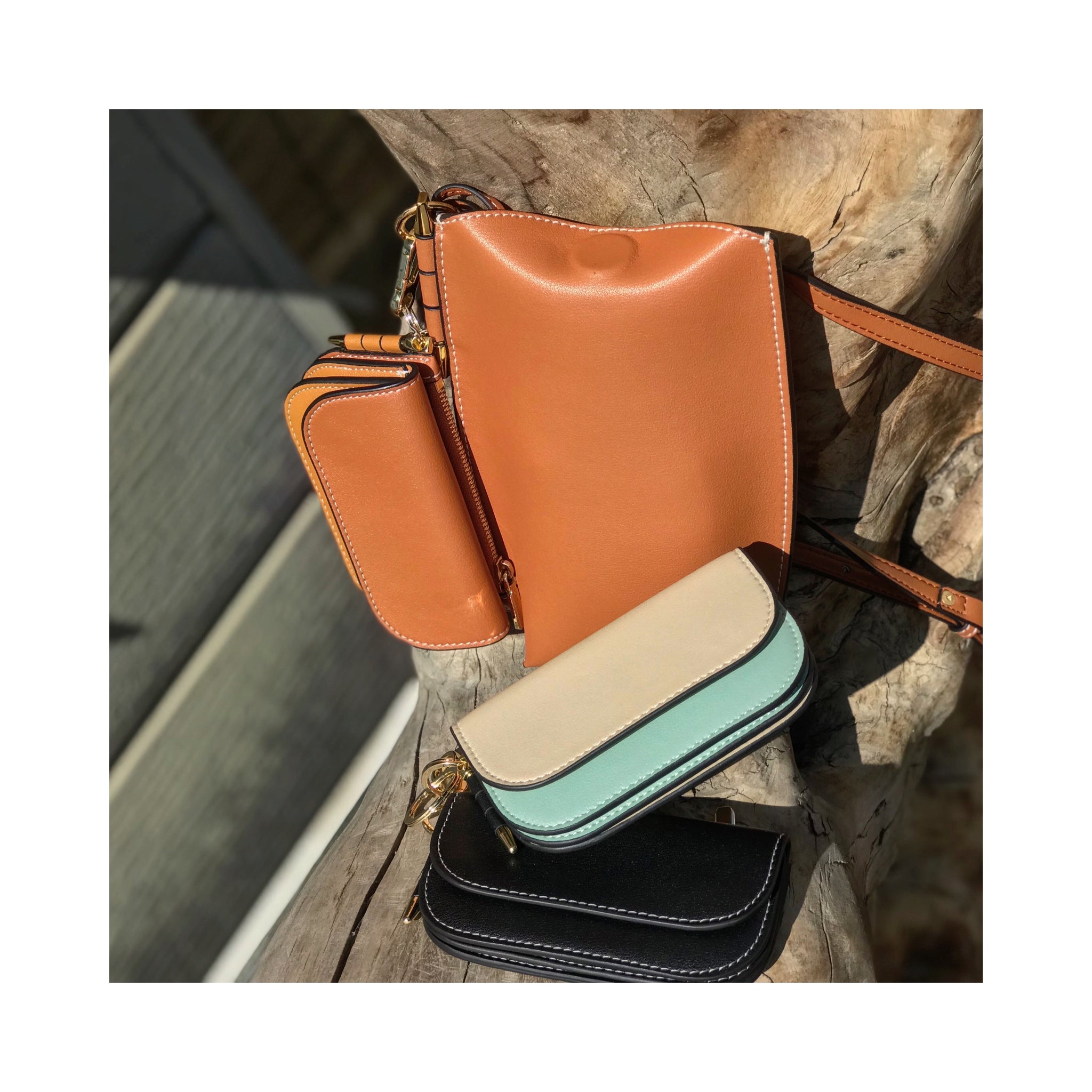 real leather miniwallet case