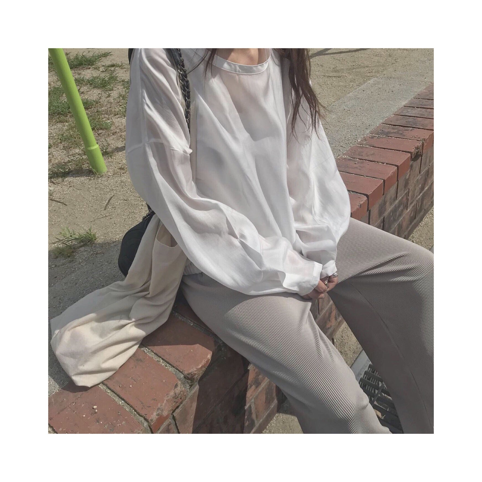 SILKER BACKPK BLOUSE