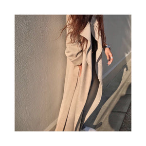 beige oatmeal handmade coat