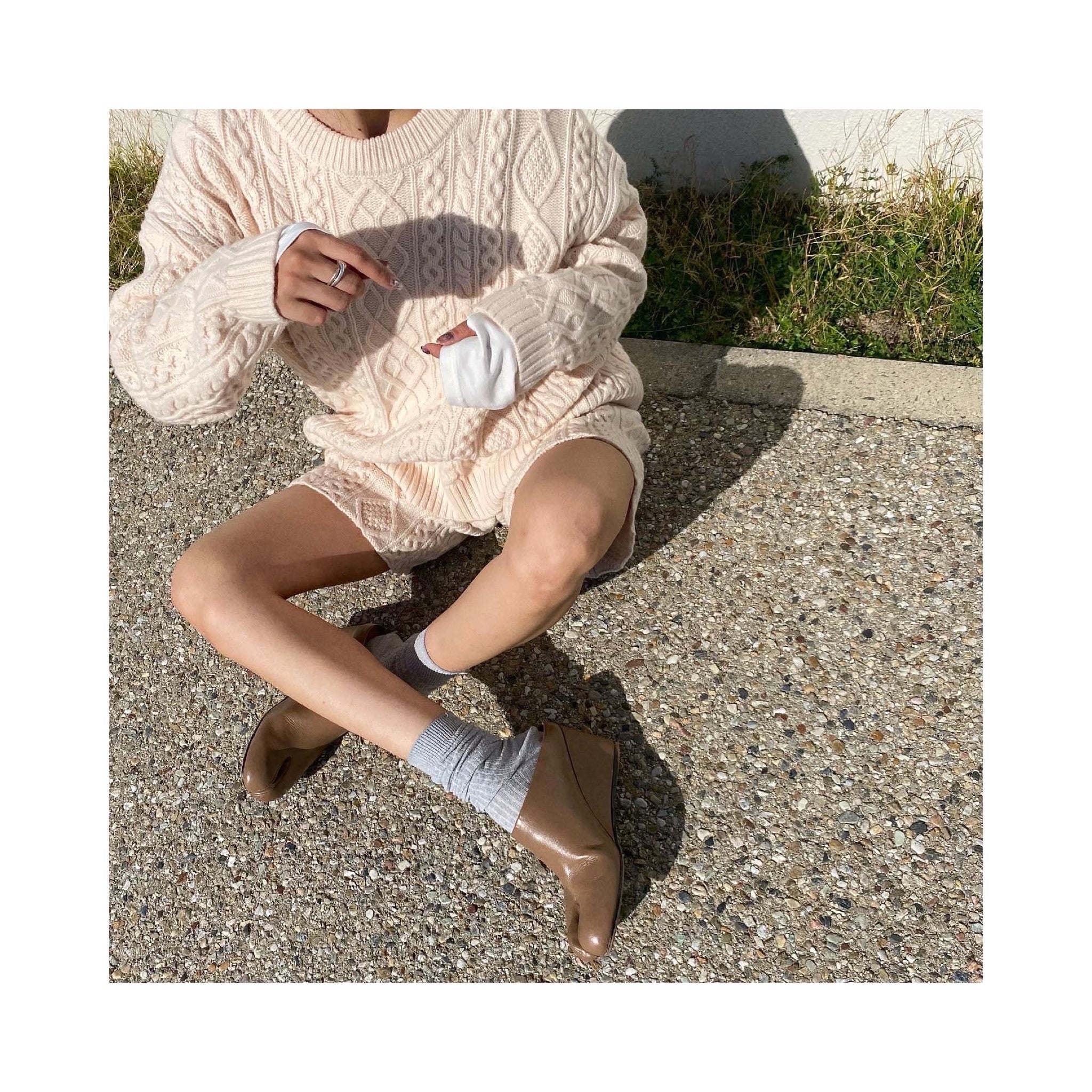 ALAIN laceup woolknit