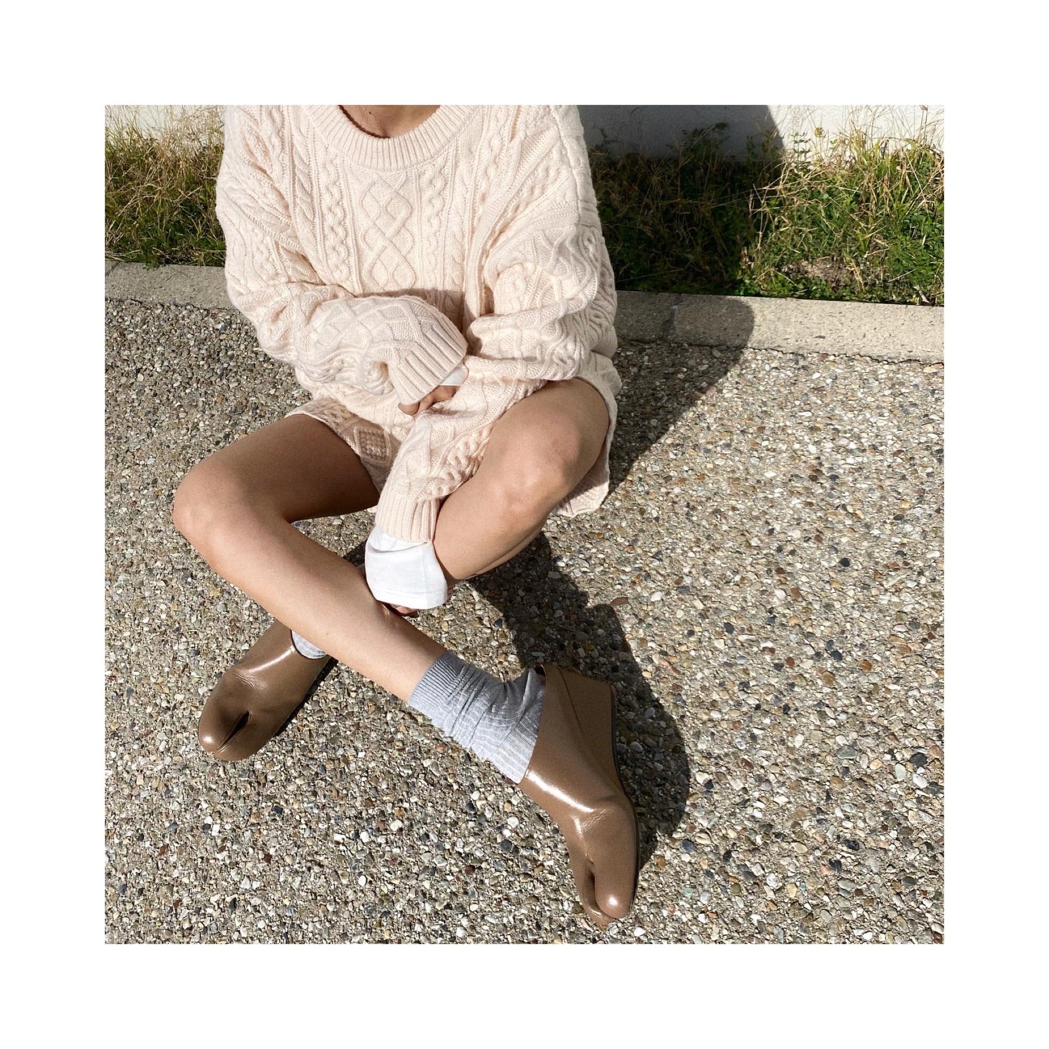 ALAIN laceup woolknit