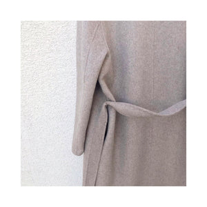 beige oatmeal handmade coat