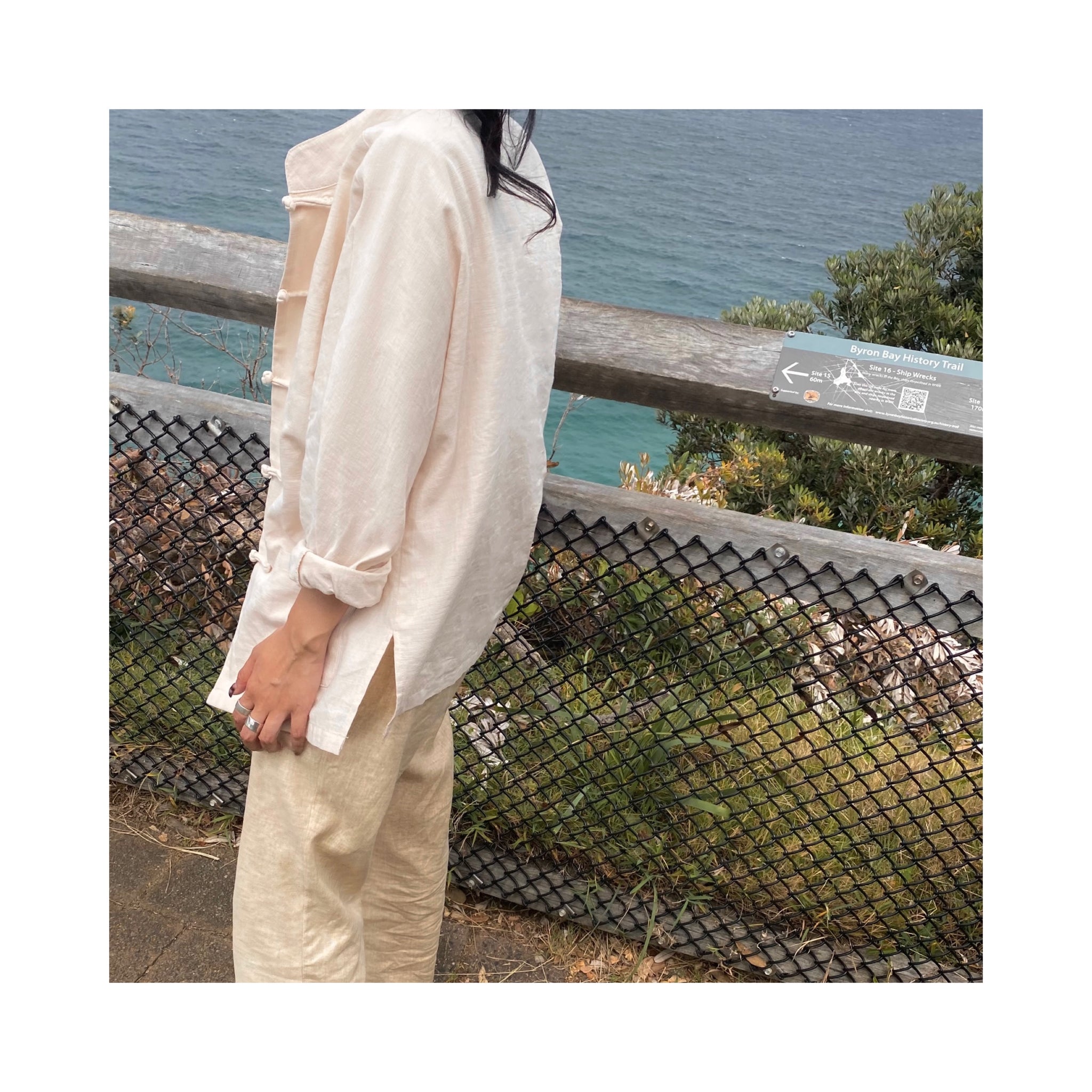 .linen china shirtout