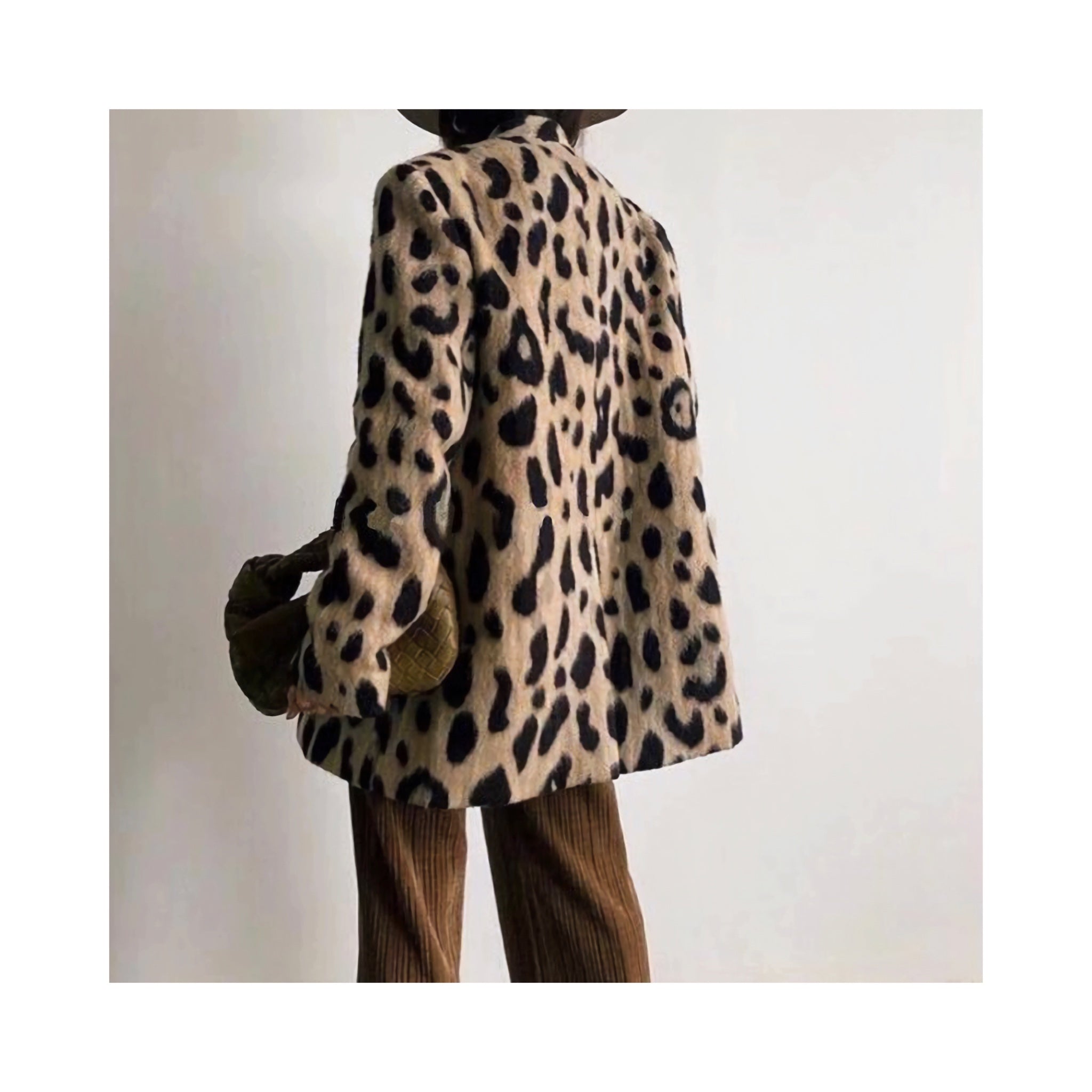 .wool leopard jacket