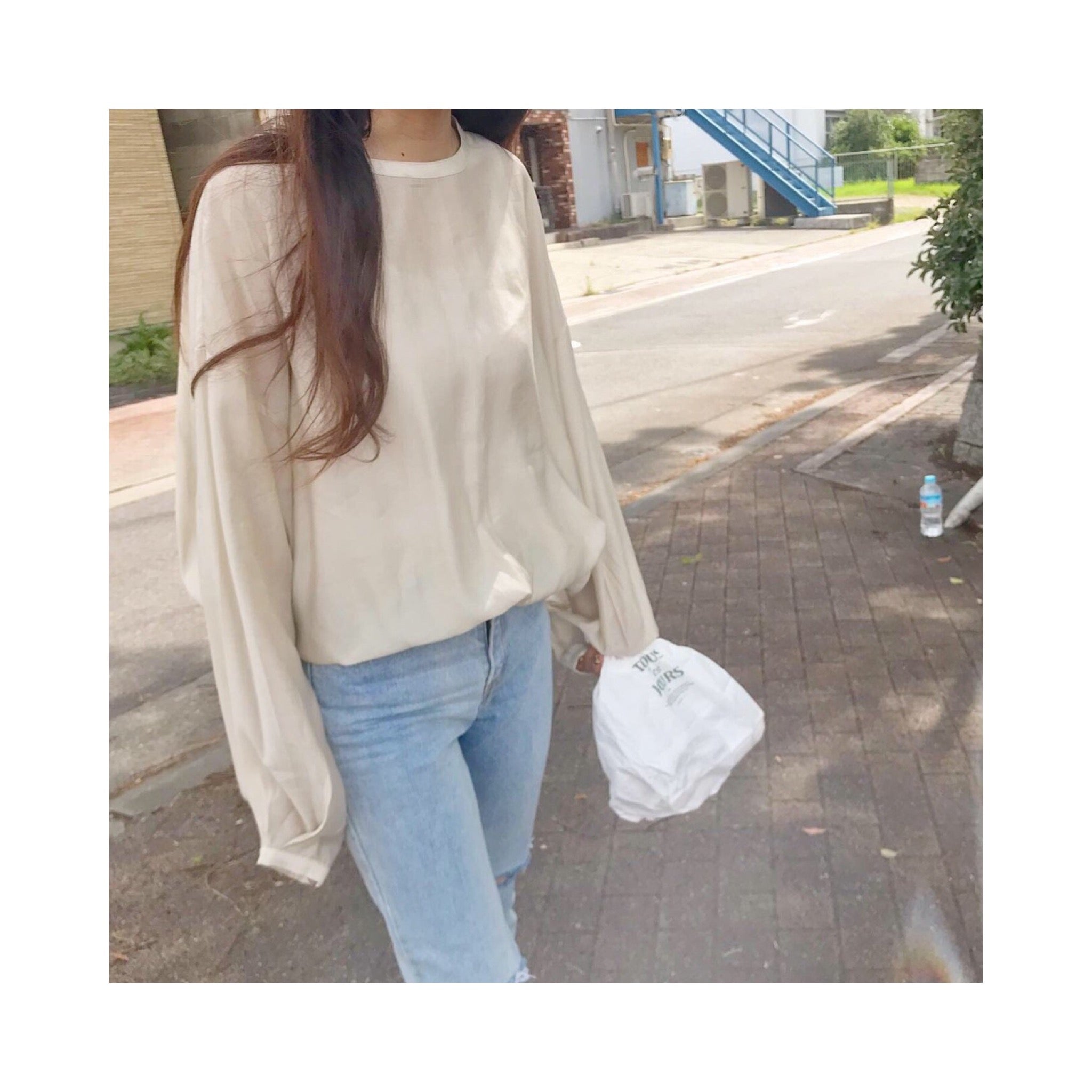 SILKER BACKPK BLOUSE