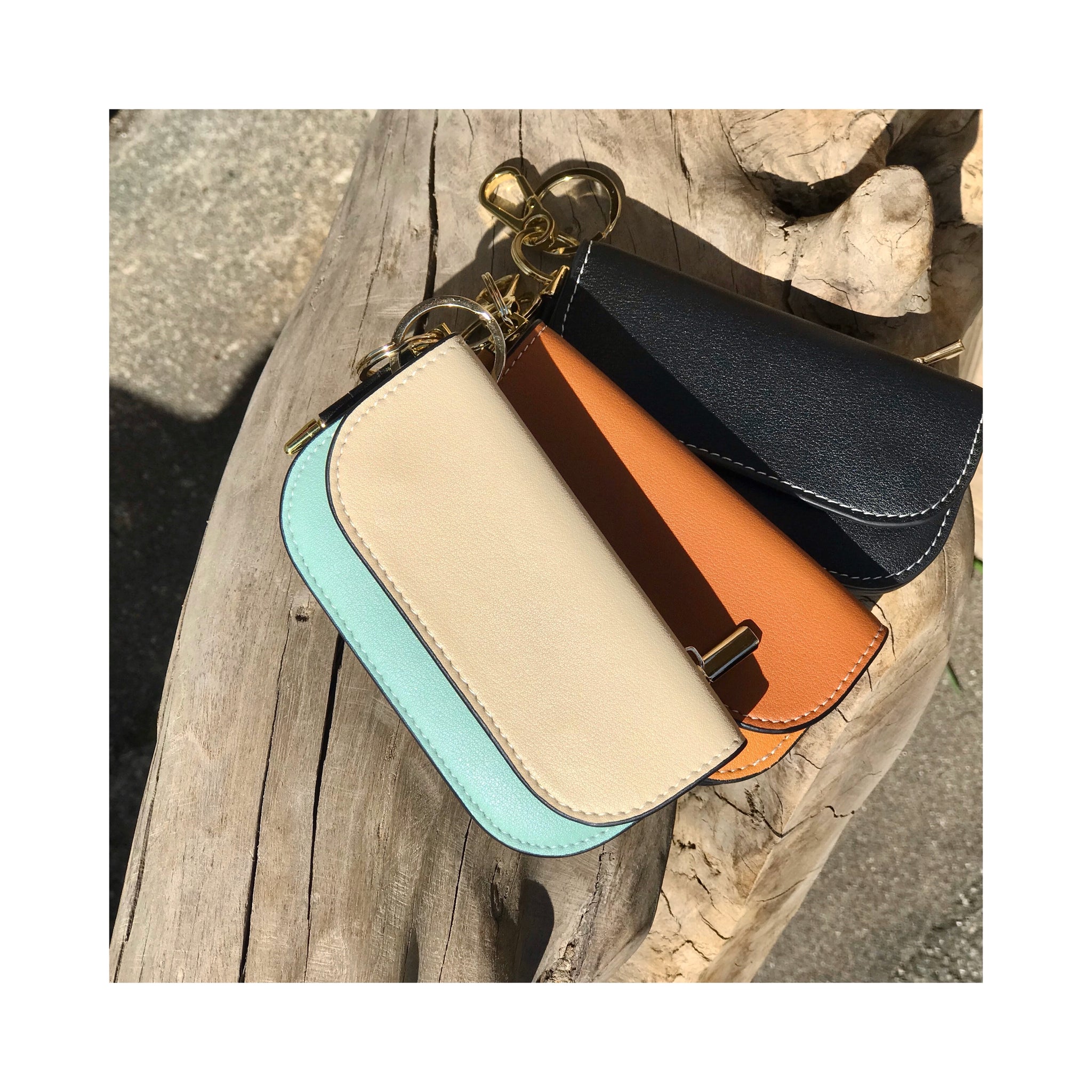 real leather miniwallet case