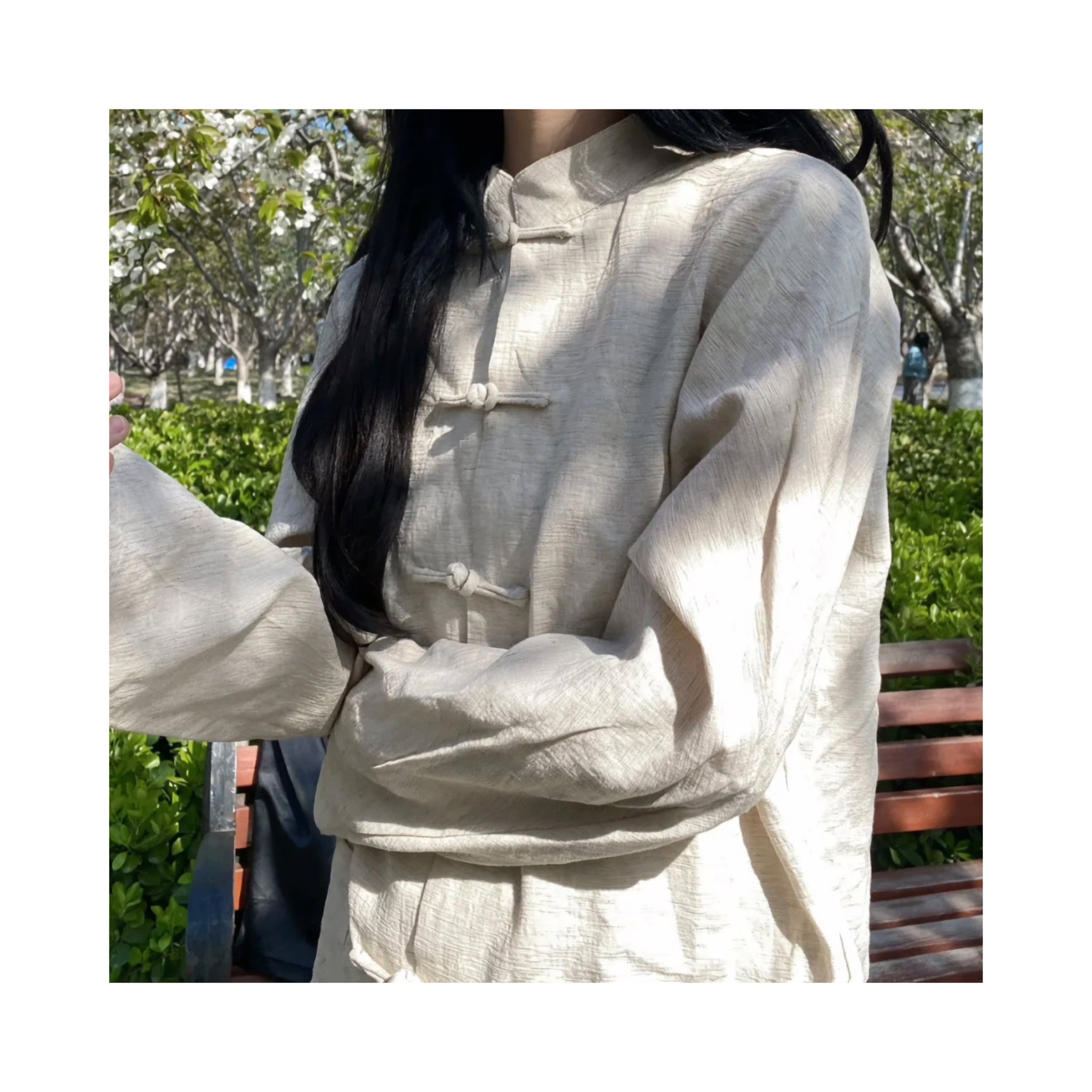 .linen china shirtout