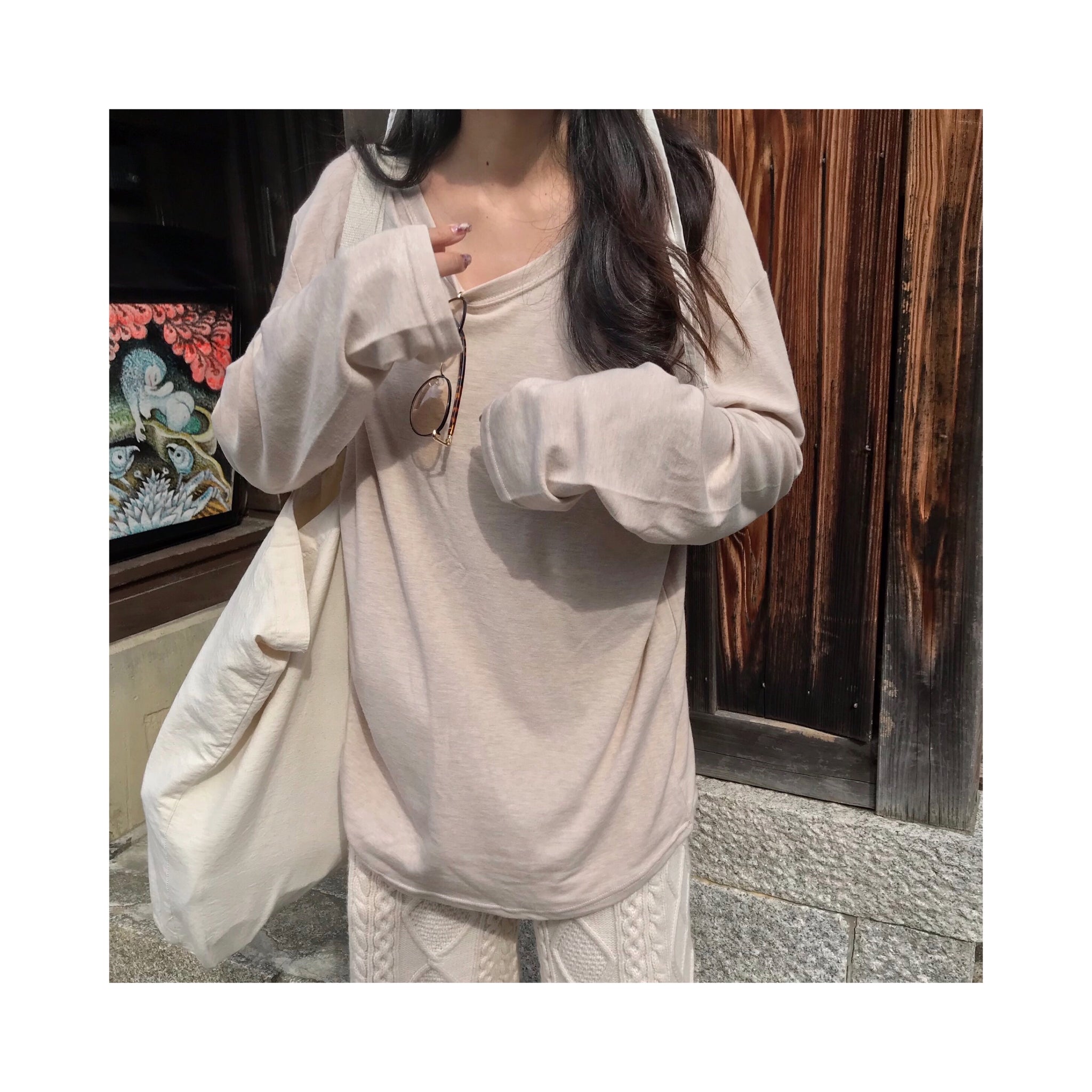 wool cable knit pants