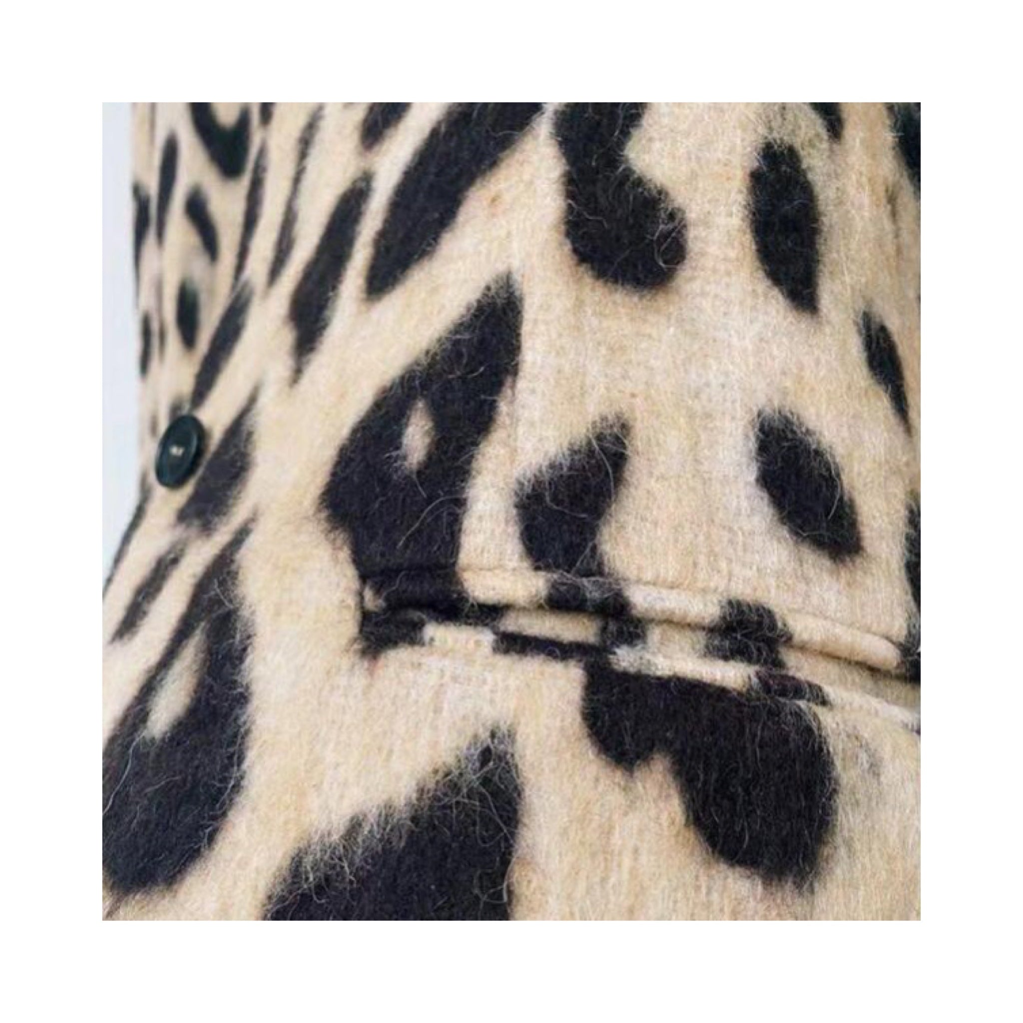 .wool leopard jacket