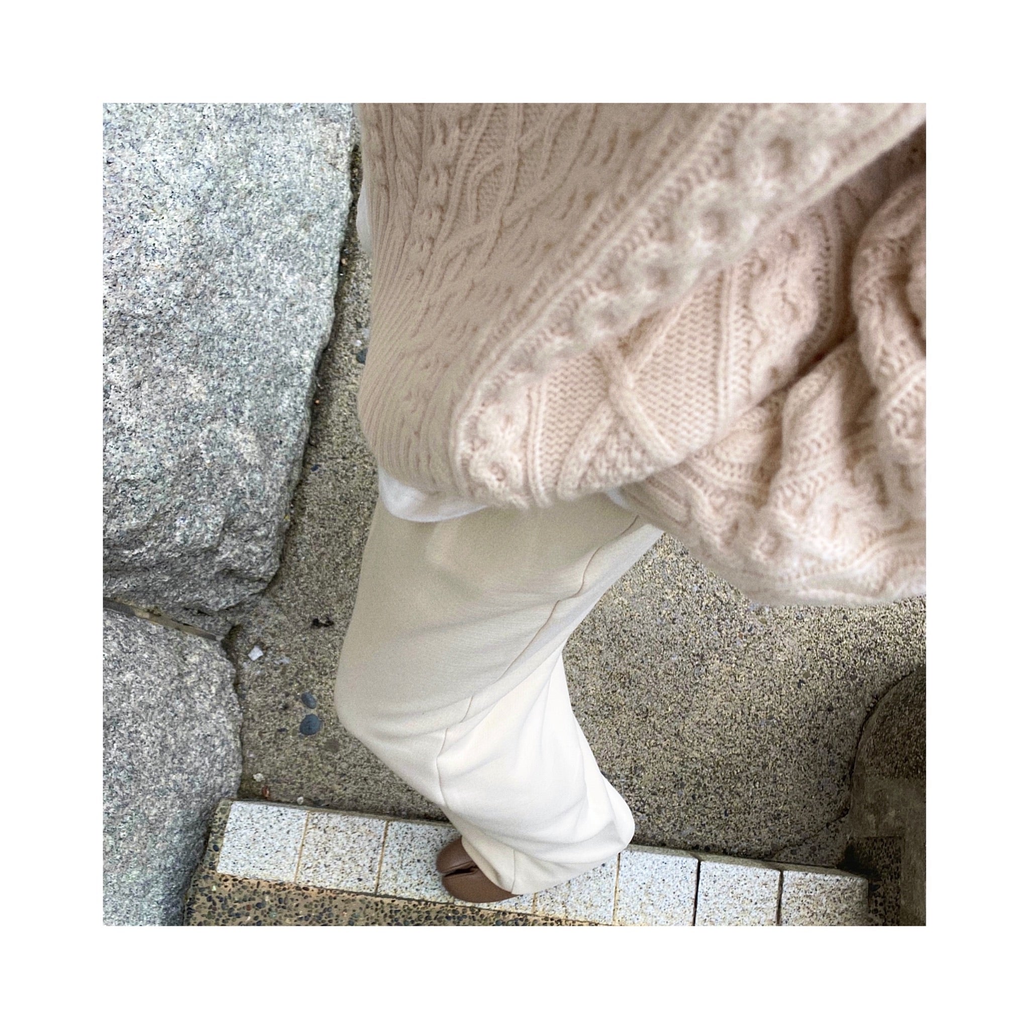 ALAIN laceup woolknit