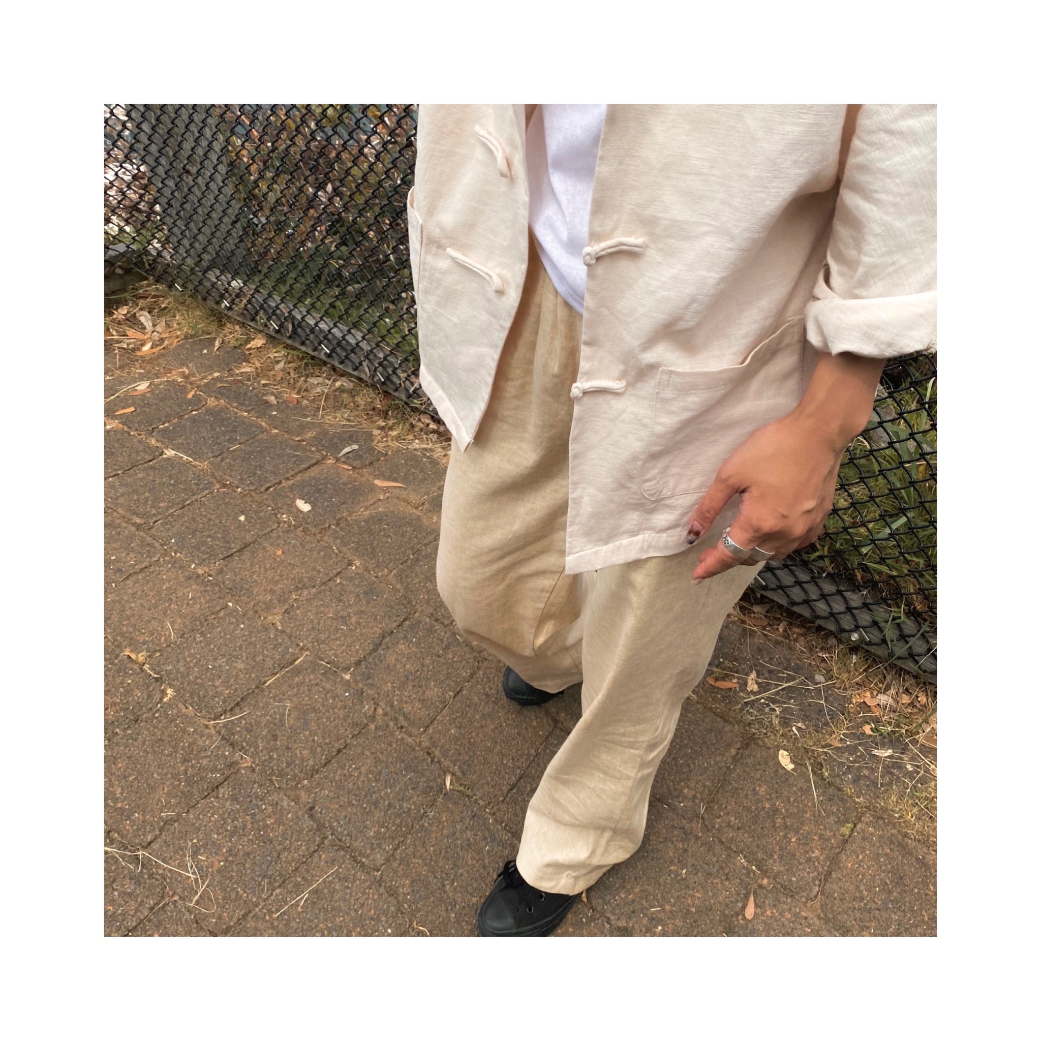 .linen china shirtout