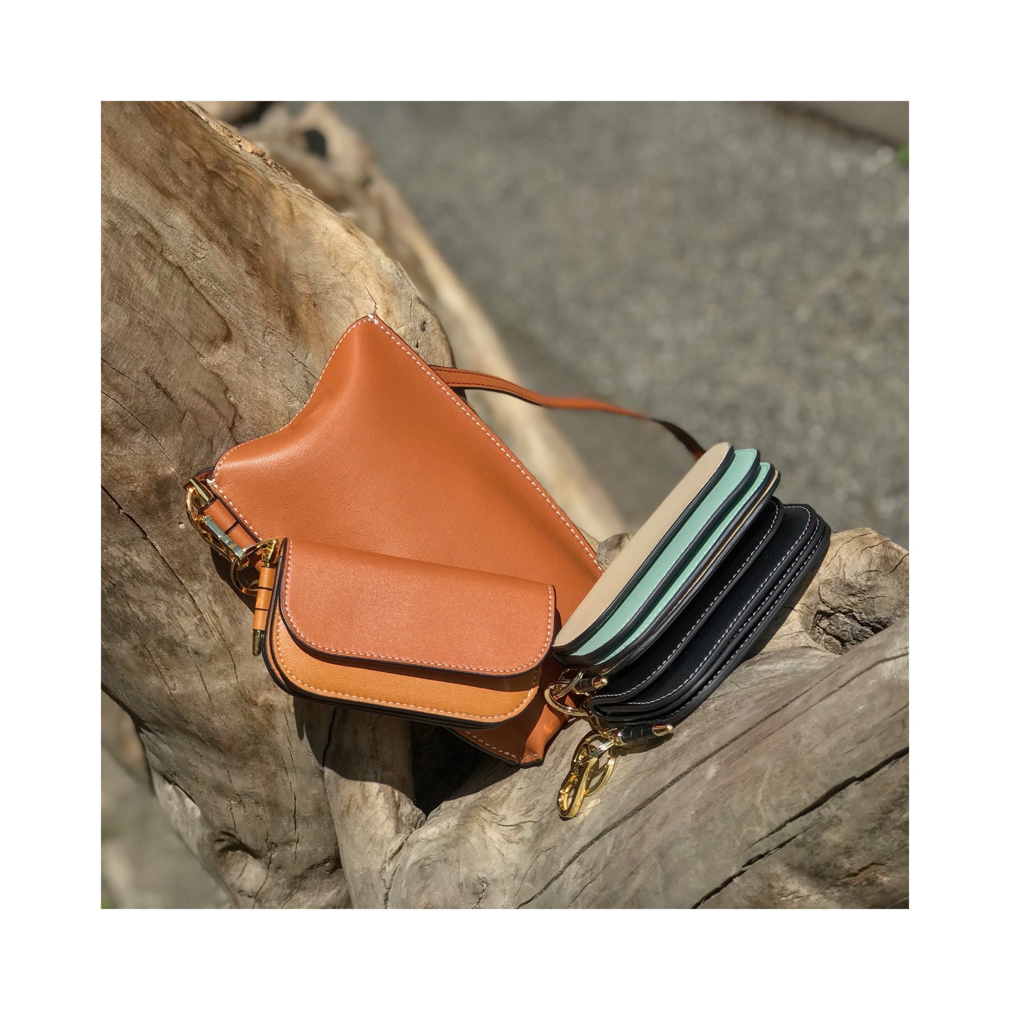 real leather miniwallet case