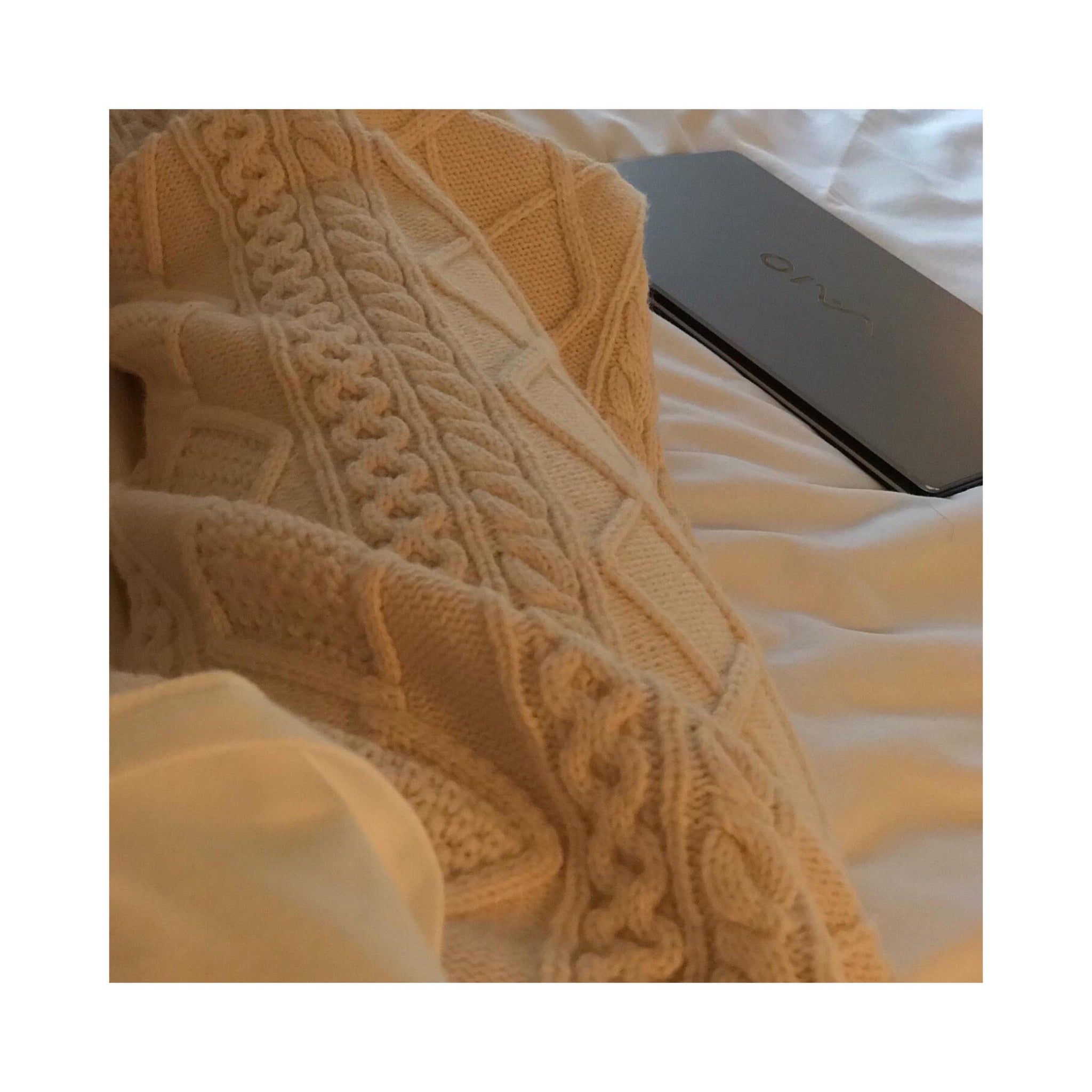 wool cable knit pants