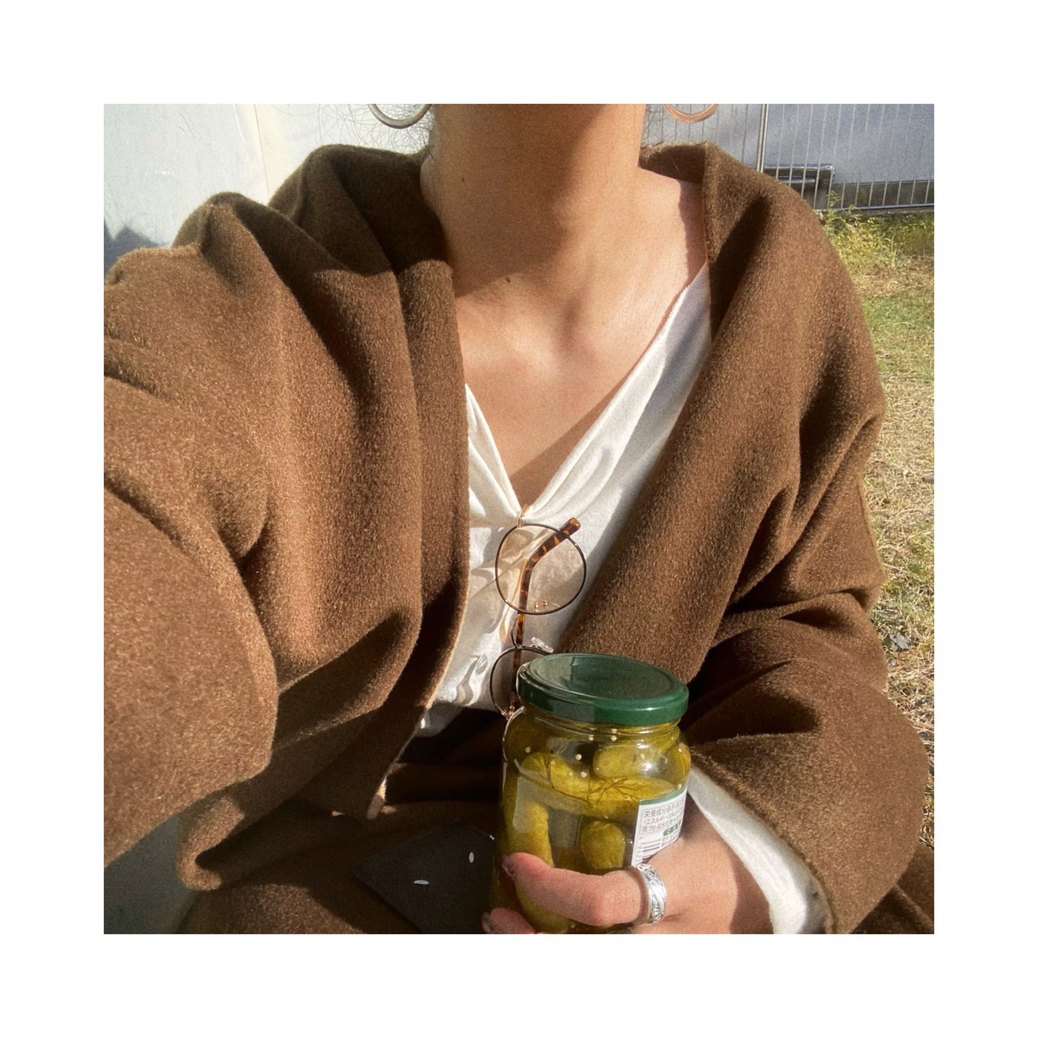 long reversible wool handmade coat