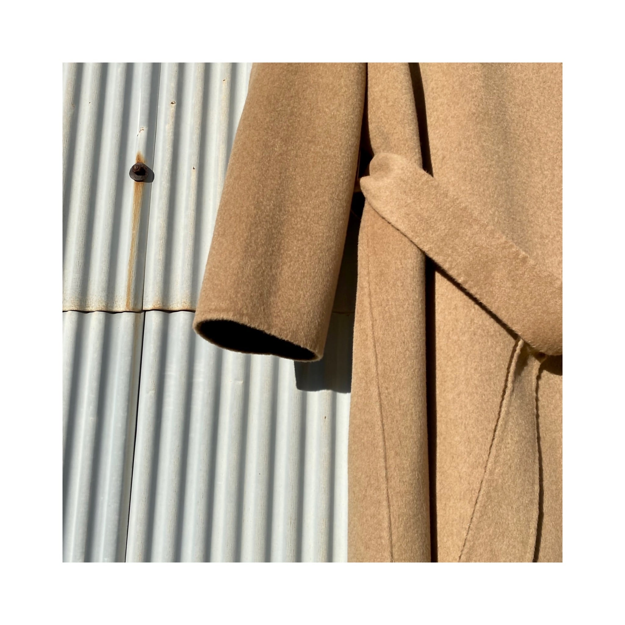 long reversible wool handmade coat