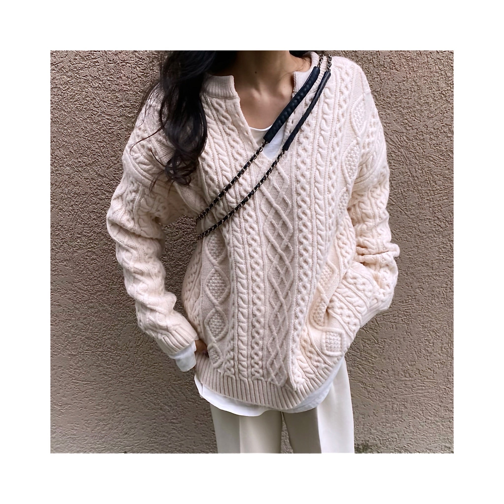 ALAIN laceup woolknit