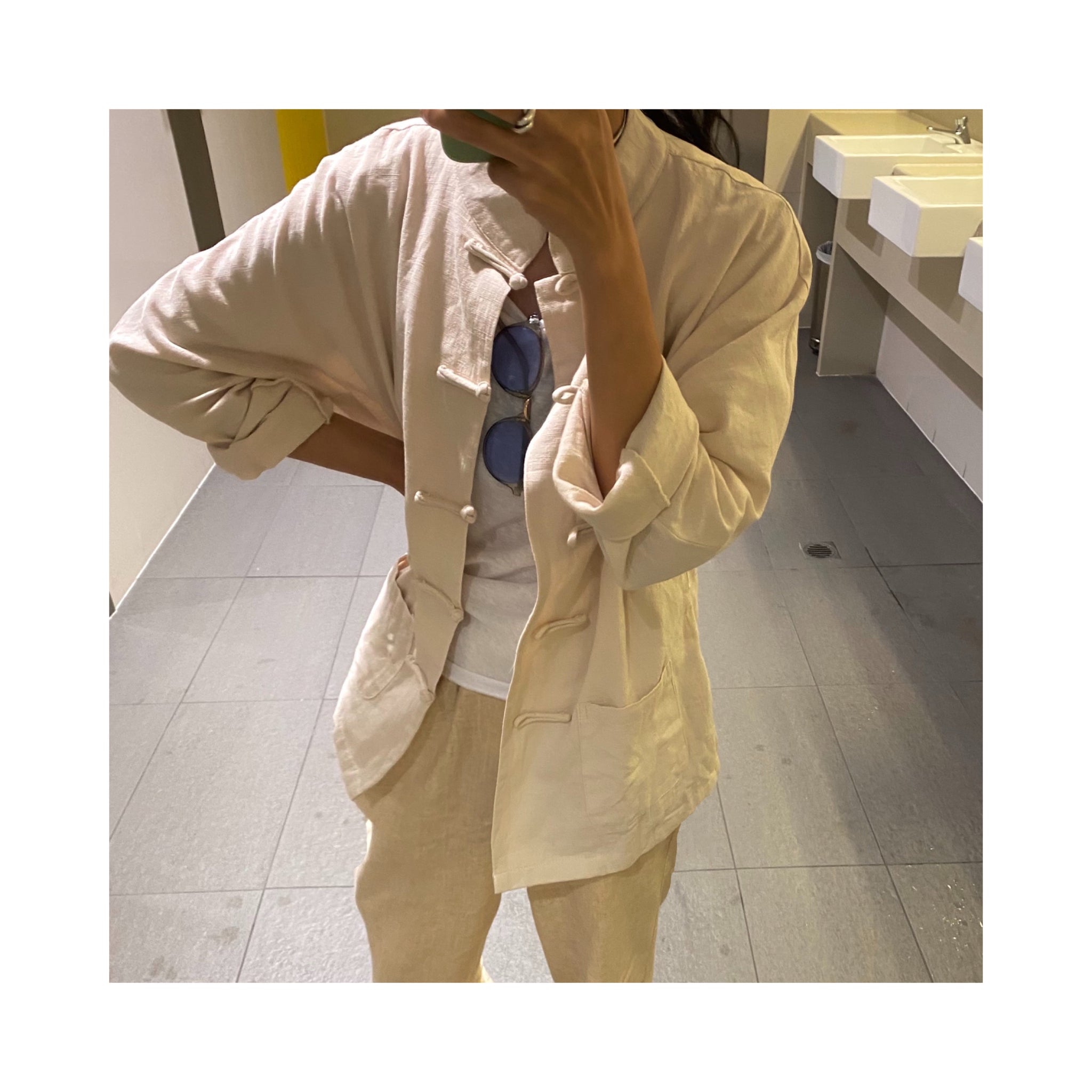 .linen china shirtout