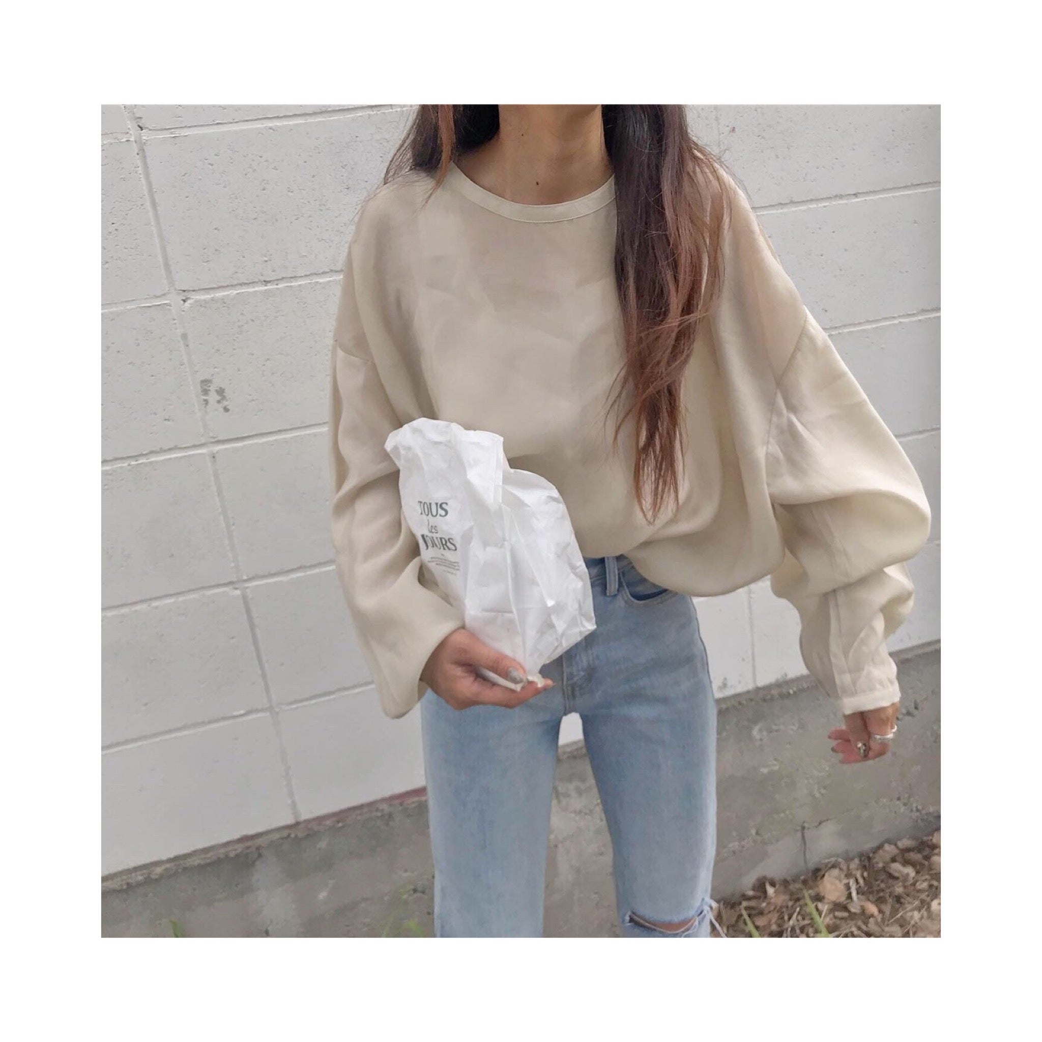 SILKER BACKPK BLOUSE