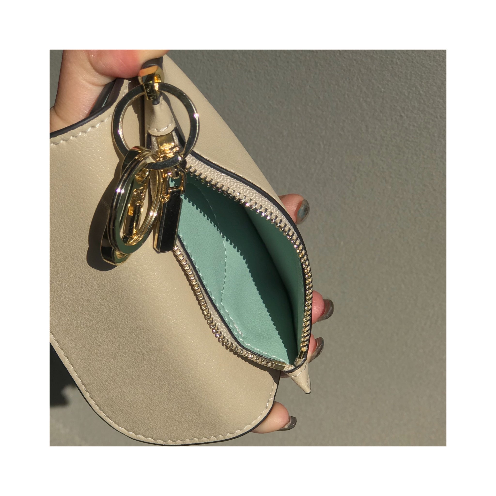 real leather miniwallet case