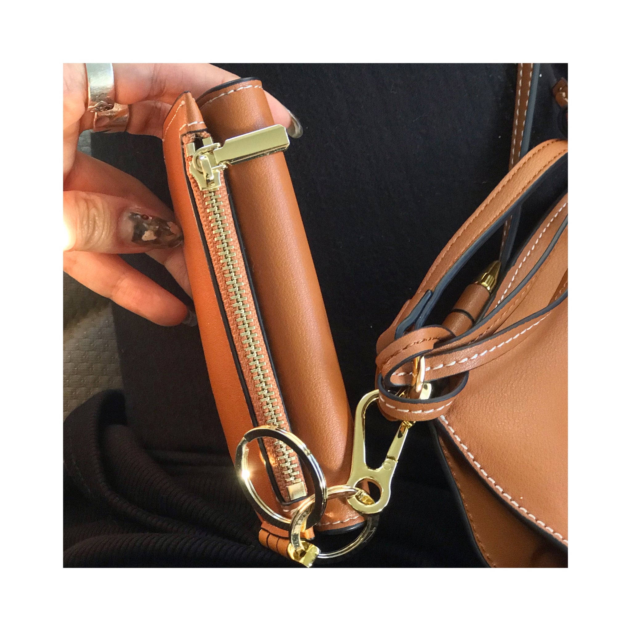 real leather miniwallet case