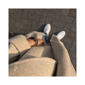 beige oatmeal handmade coat