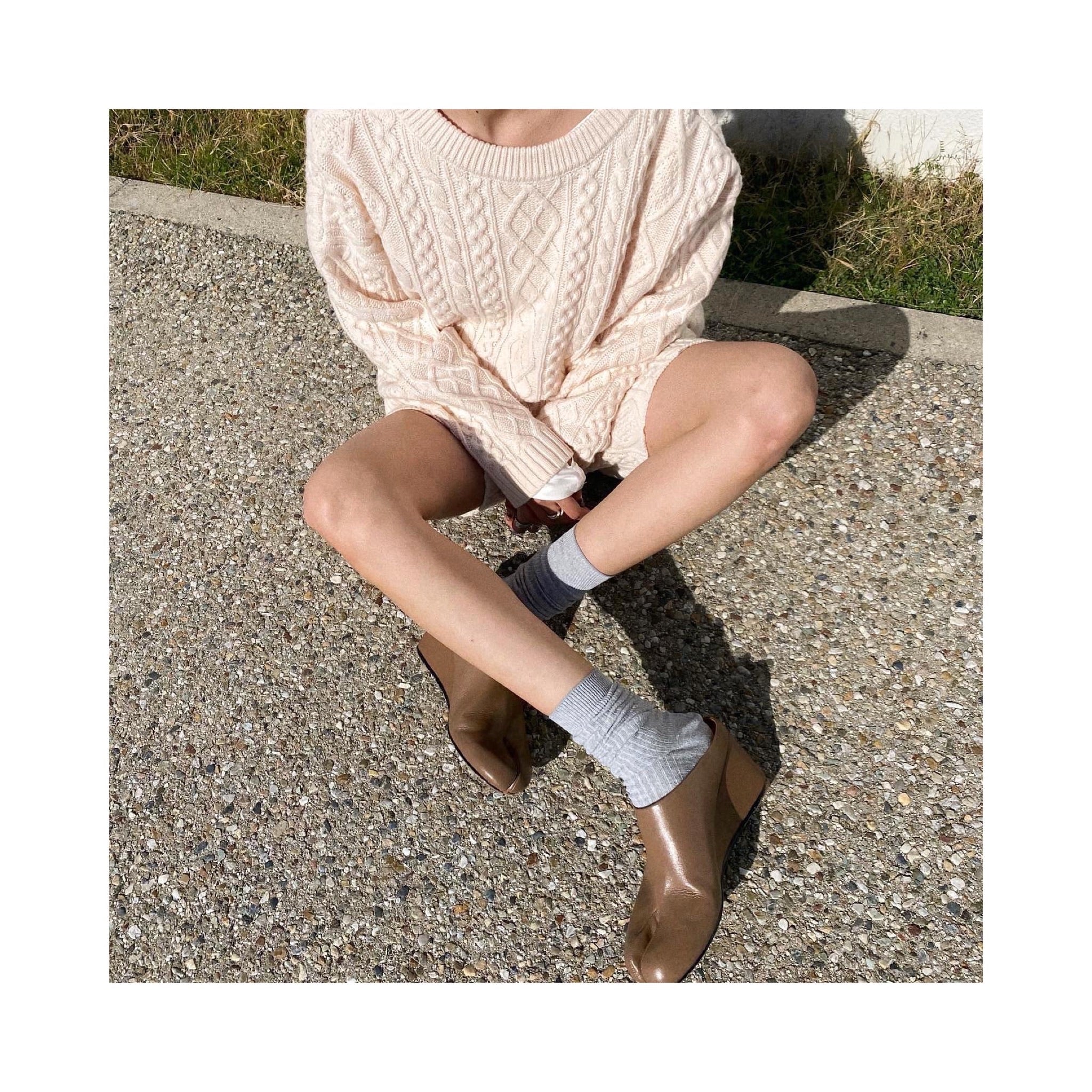 ALAIN laceup woolknit